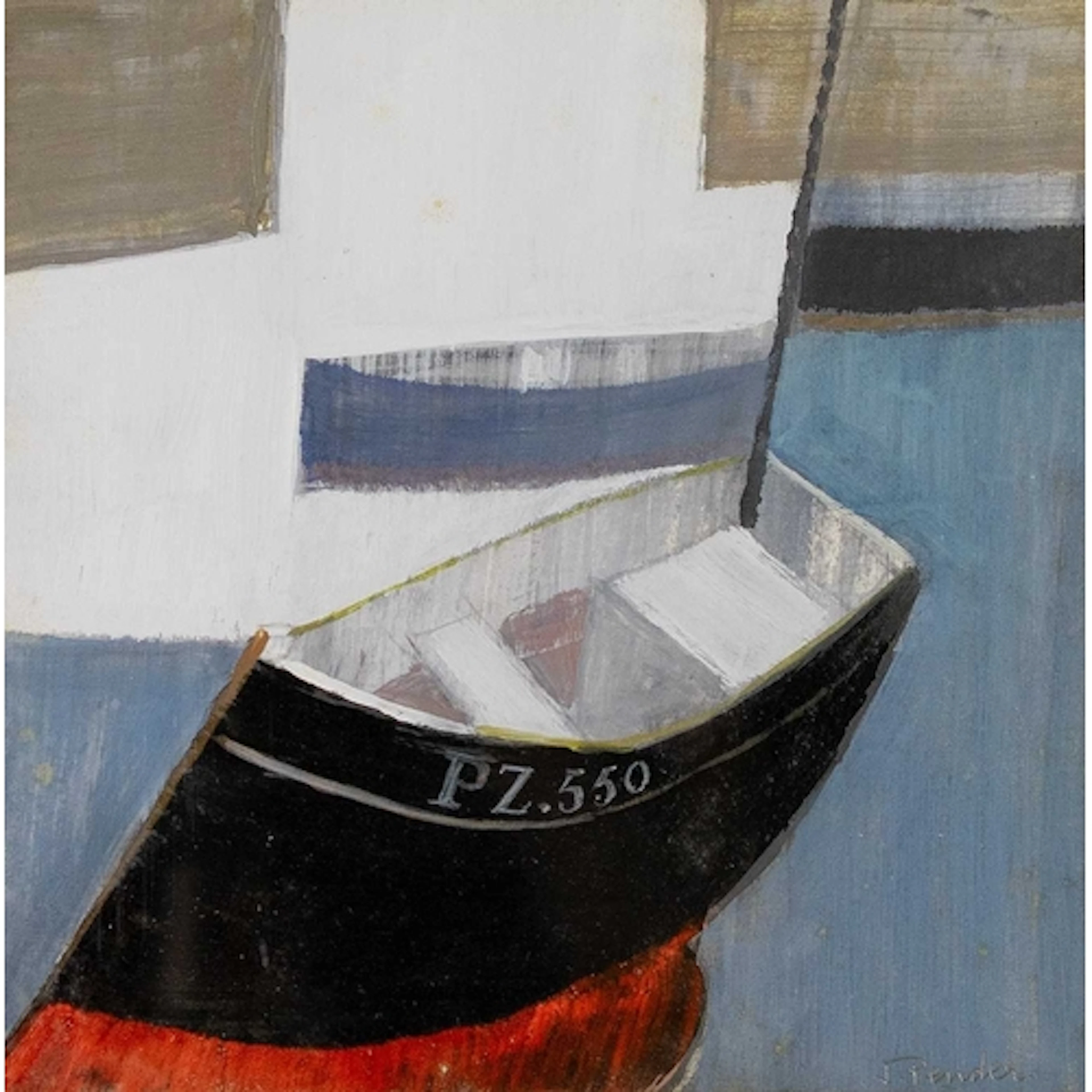 § Jack PENDER (1918-1998) PZ. 550 Mixed media on paper, sign...