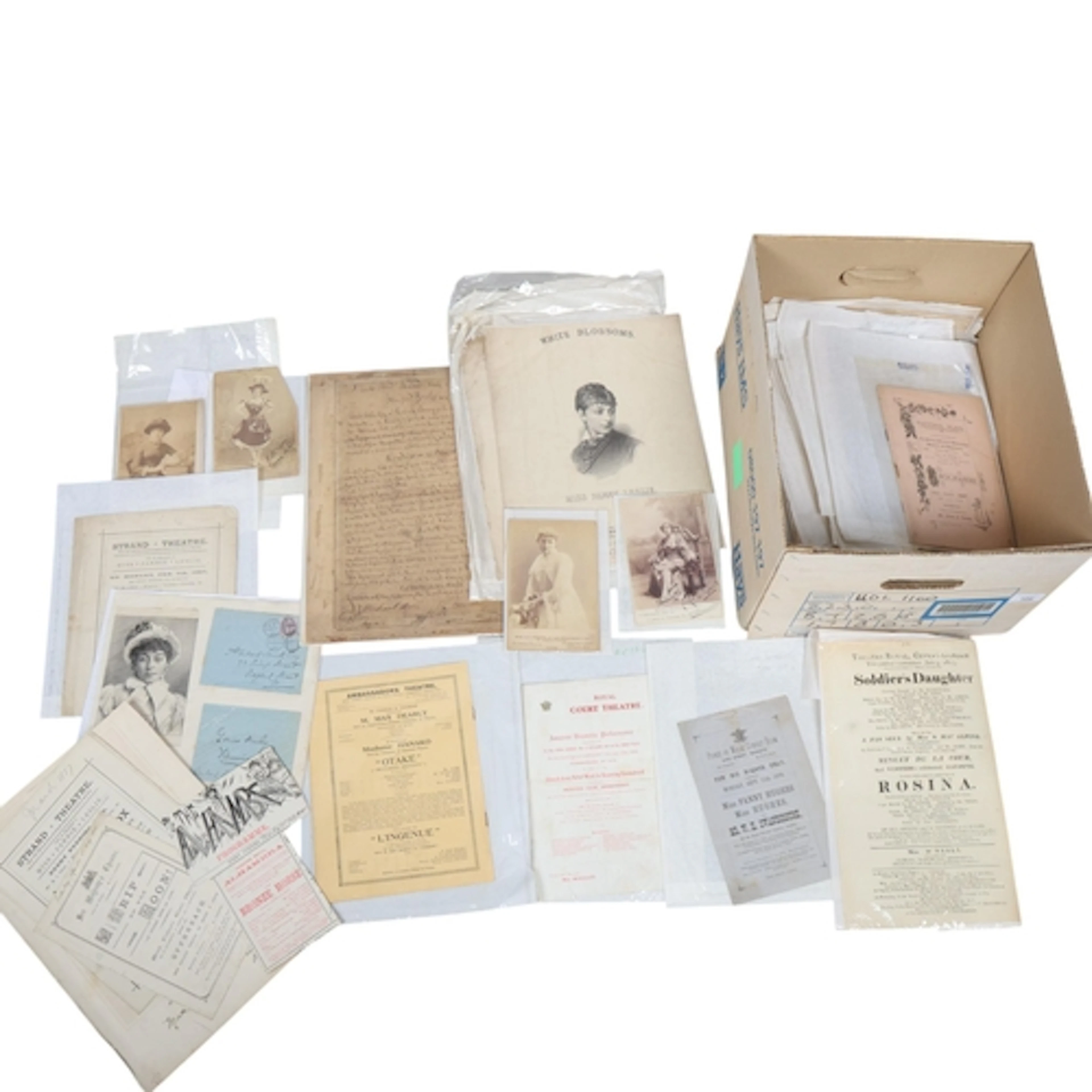 A rich trove of ephemera relating to women in the theatre fr...