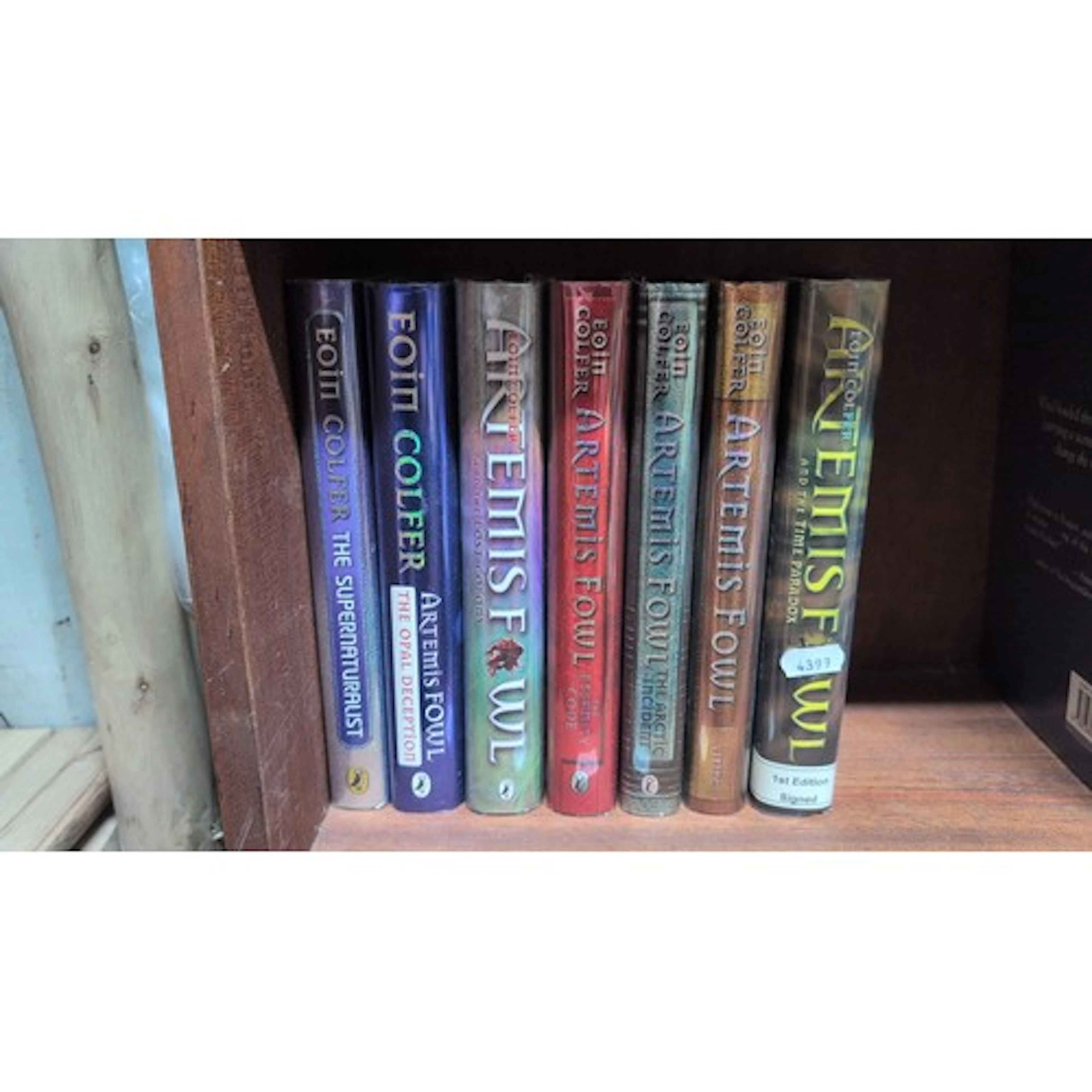 A group of Eoin Colfer hardback volumes, chiefly the Artemis...