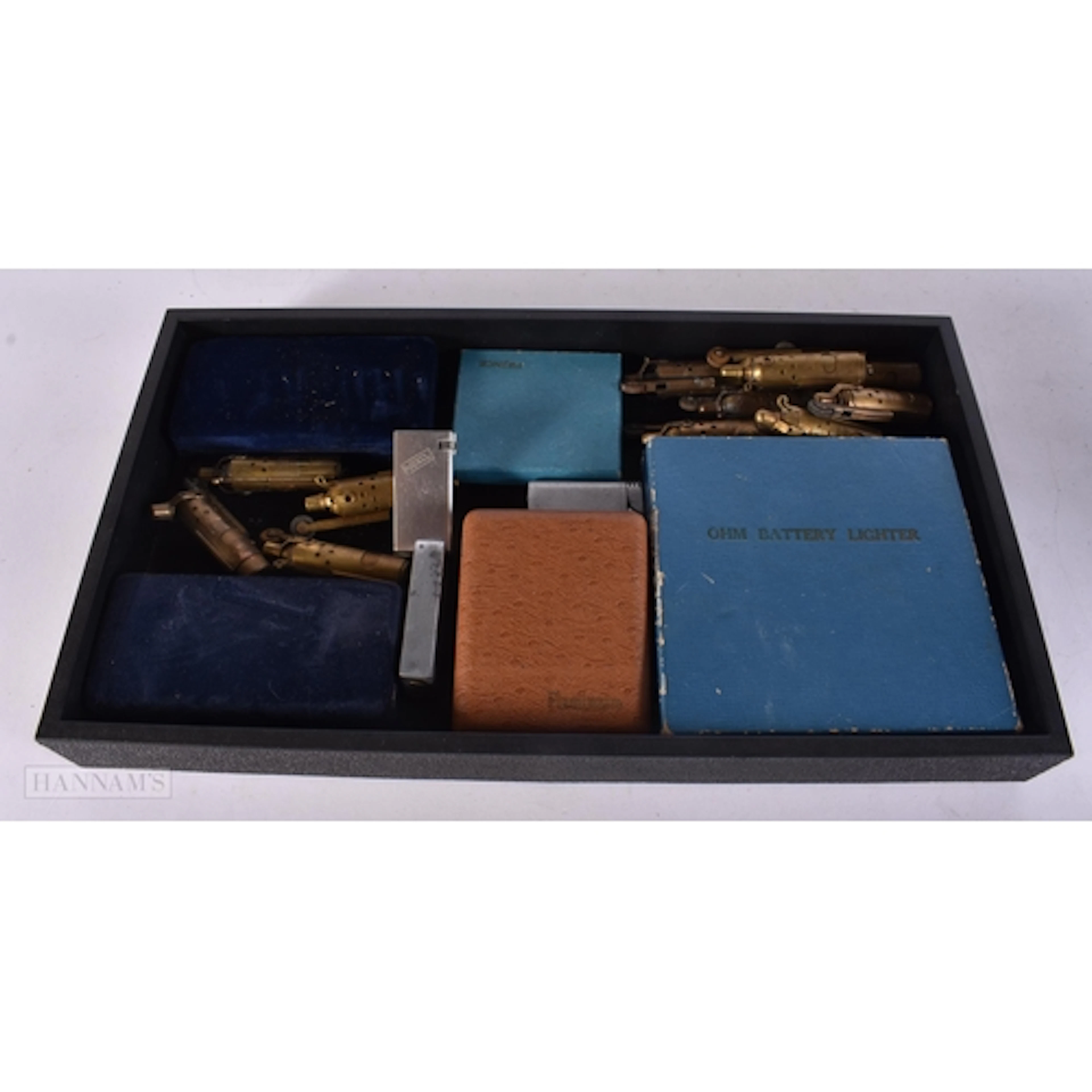 A COLLECTION OF BOXED LIGHTERS including Tiffany & Co and tr...