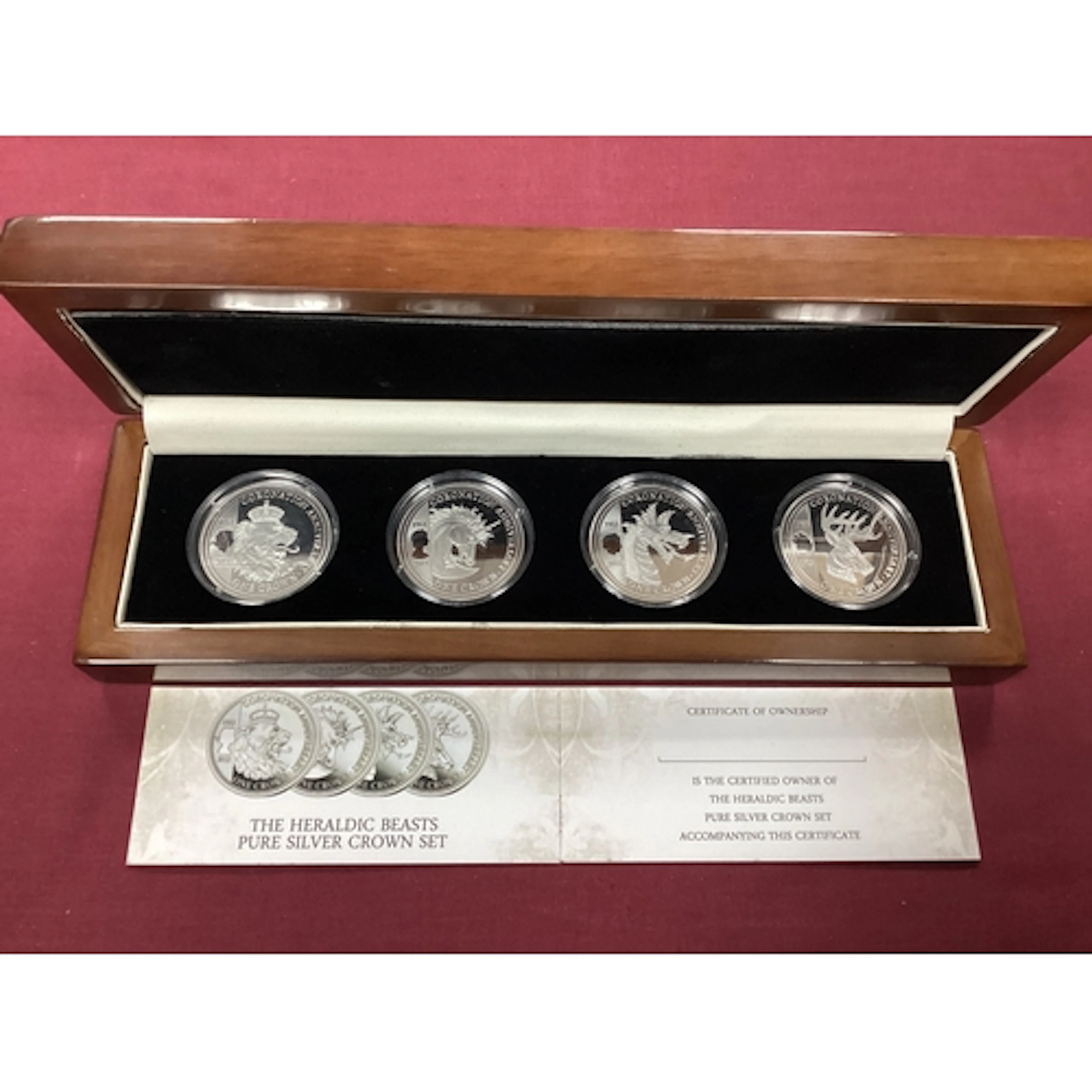 2013 London Mint QEII 'The Heraldic Beasts' Fine Silver Four...