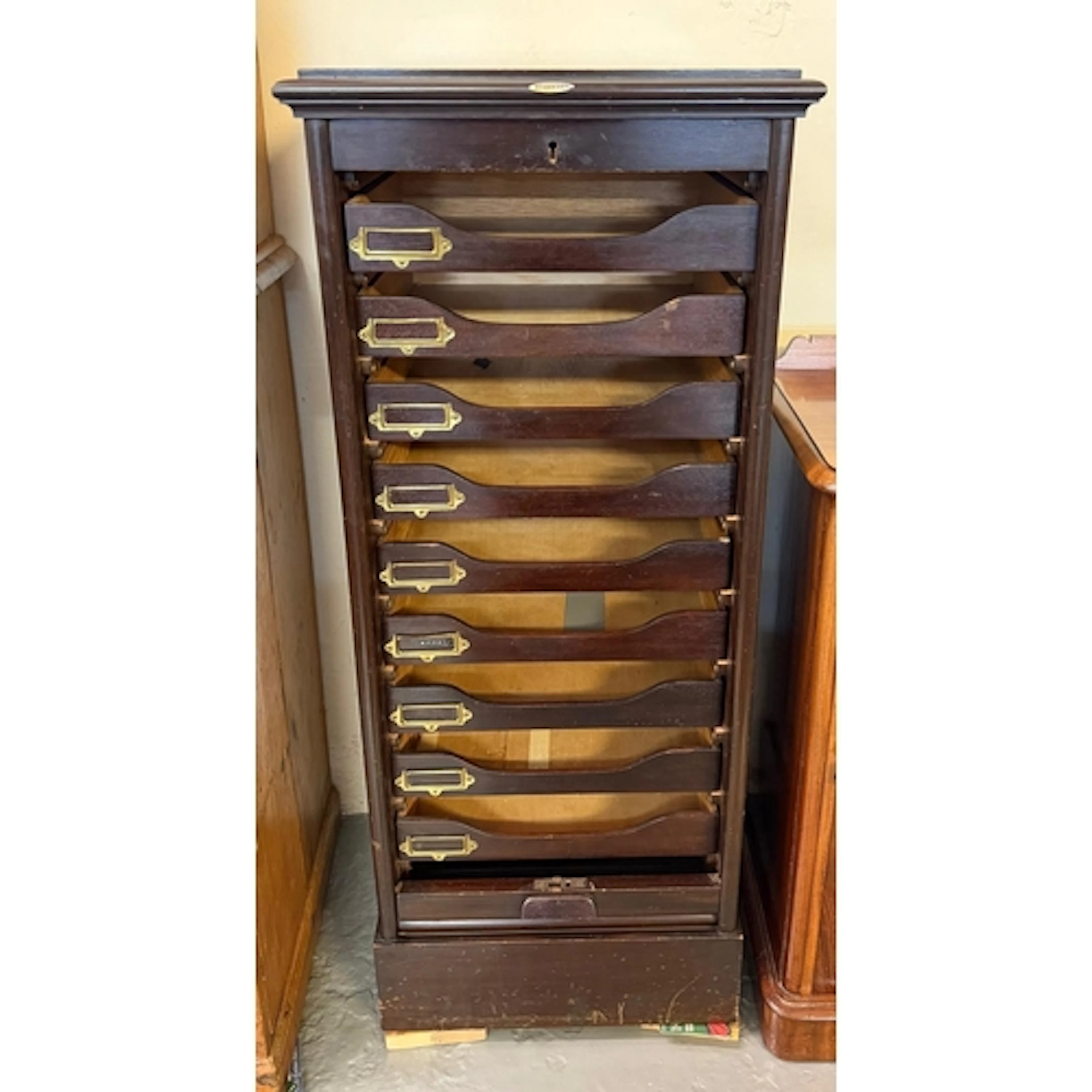 Mid 20th century 'Standard' ebonised finish multi-drawer fil...