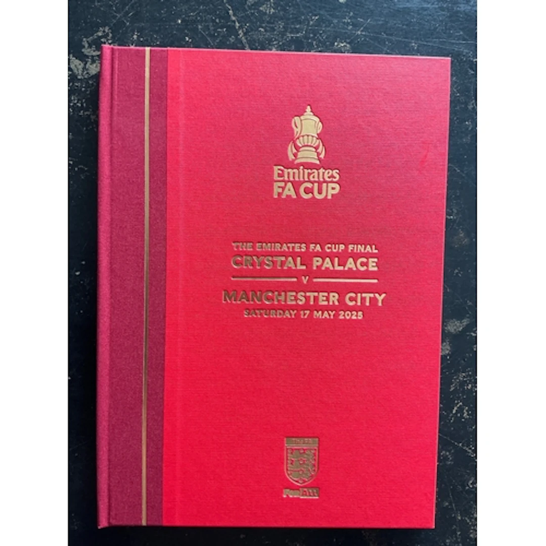 2025 Hardback FA Cup Final Football Programme: Manchester Ci...