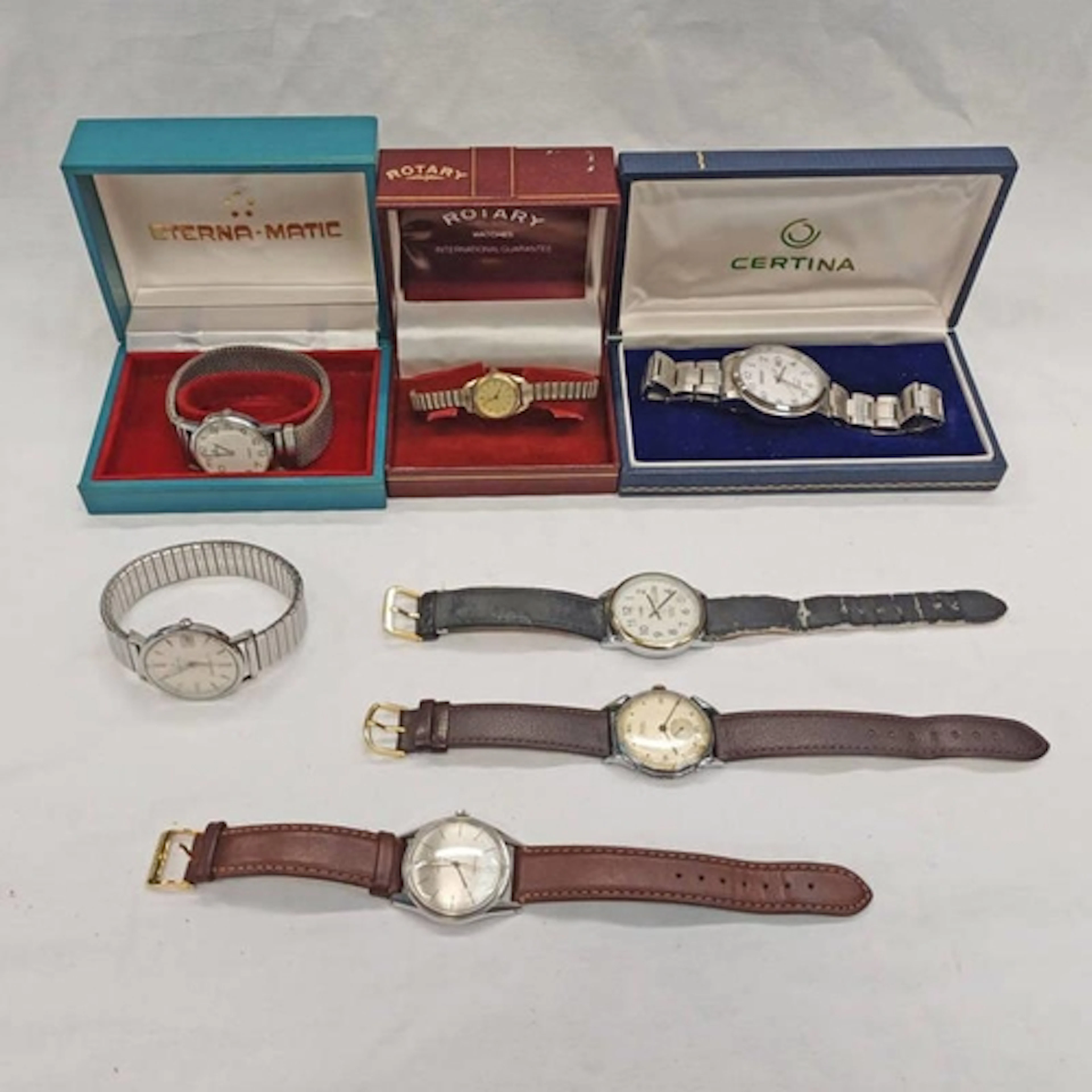 GOOD SELECTION OF WRIST WATCHES INCLUDING SEIKO , MONDIA, RO...