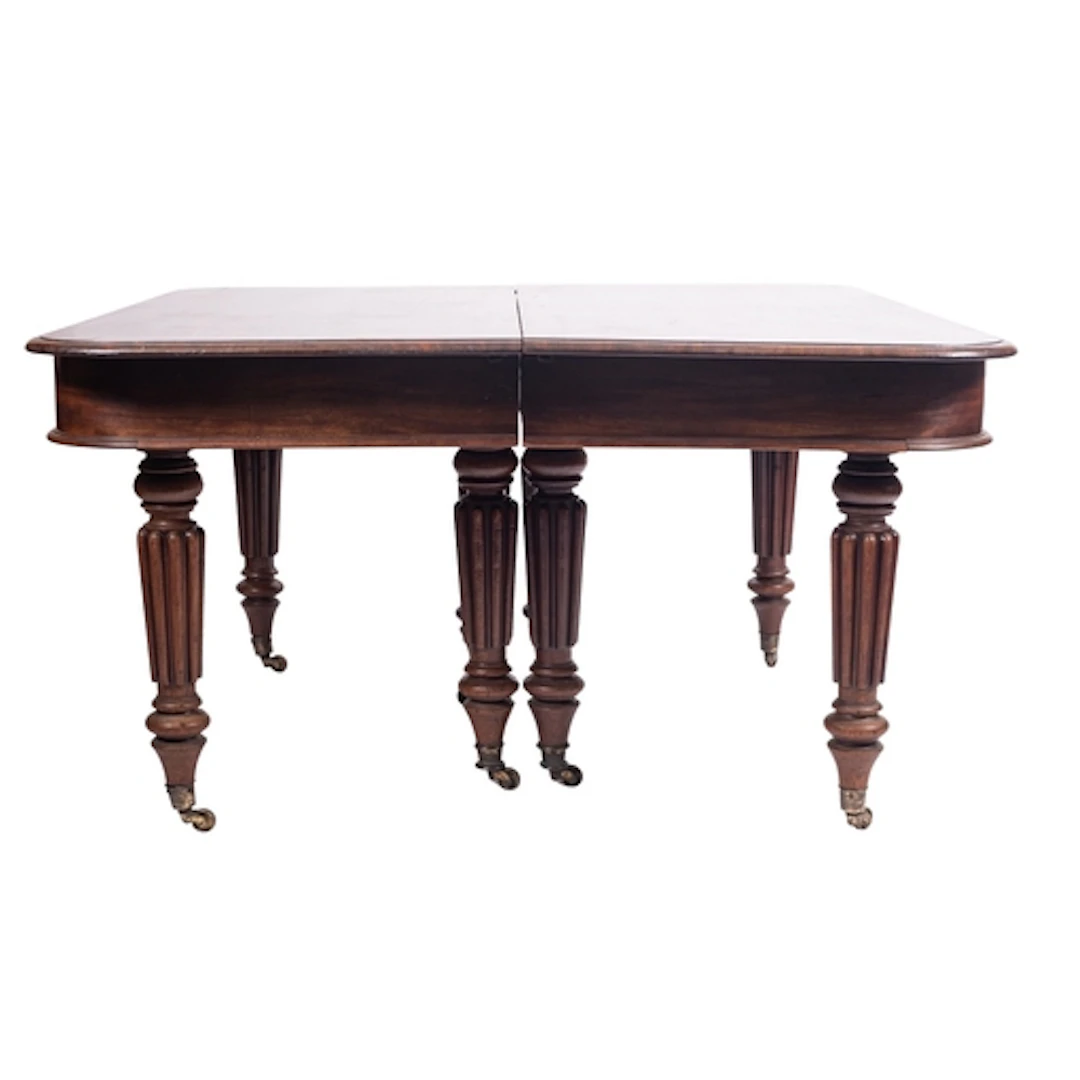 A Regency mahogany. extending dining table, in Gillow style,...