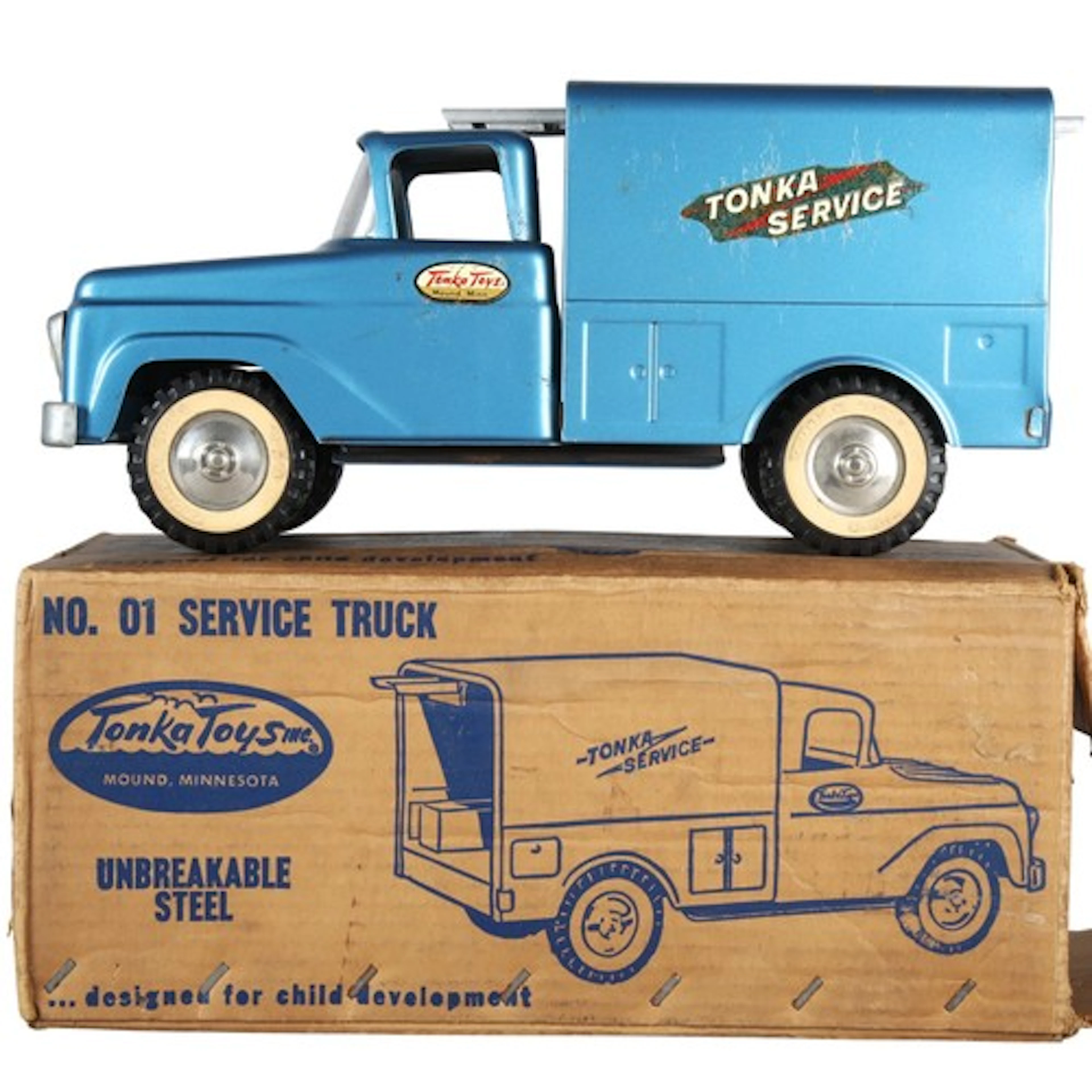 Tonka Toys No 1 service truck, boxed.