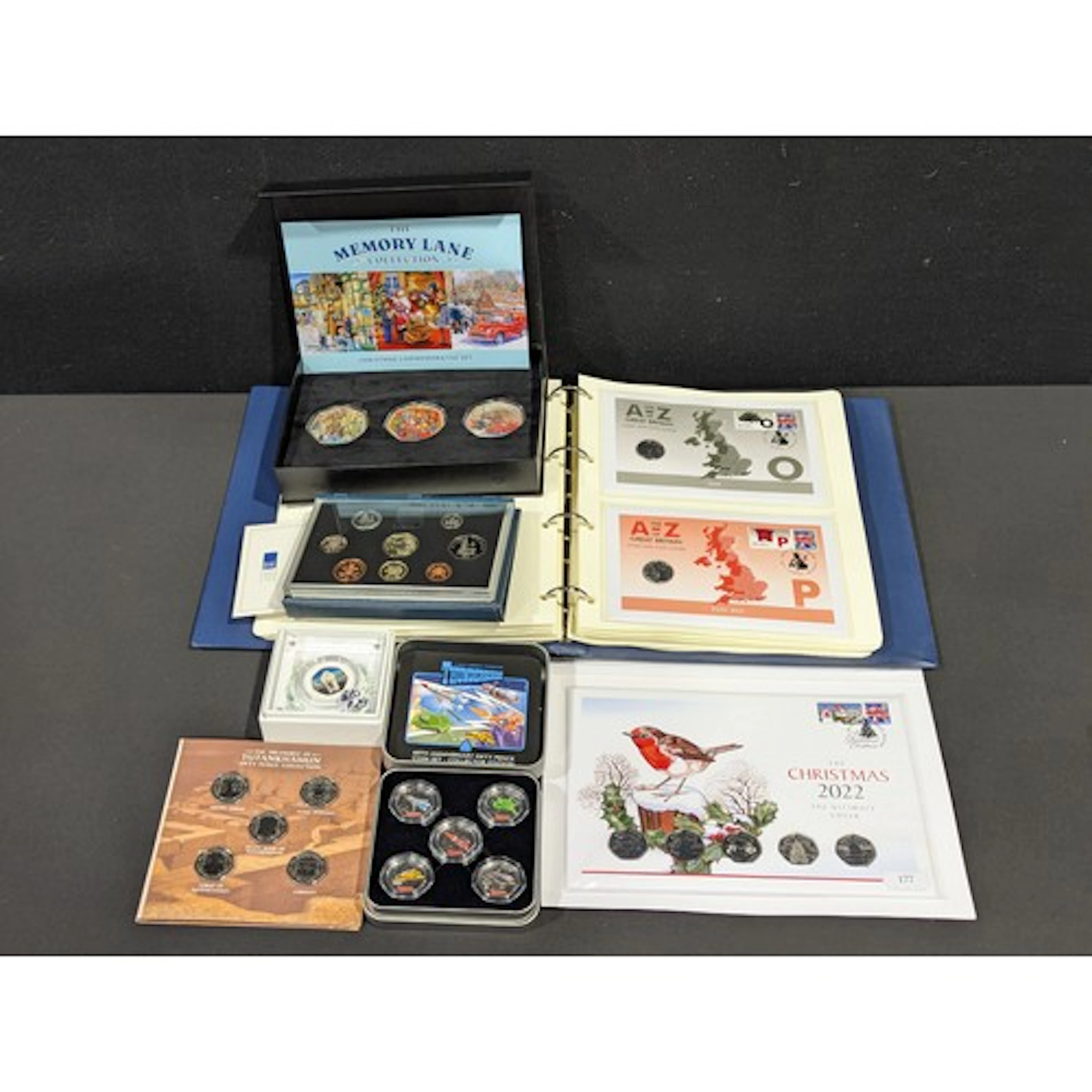 Numismatics - A-Z of Great Britain UK coin covers limited ed...