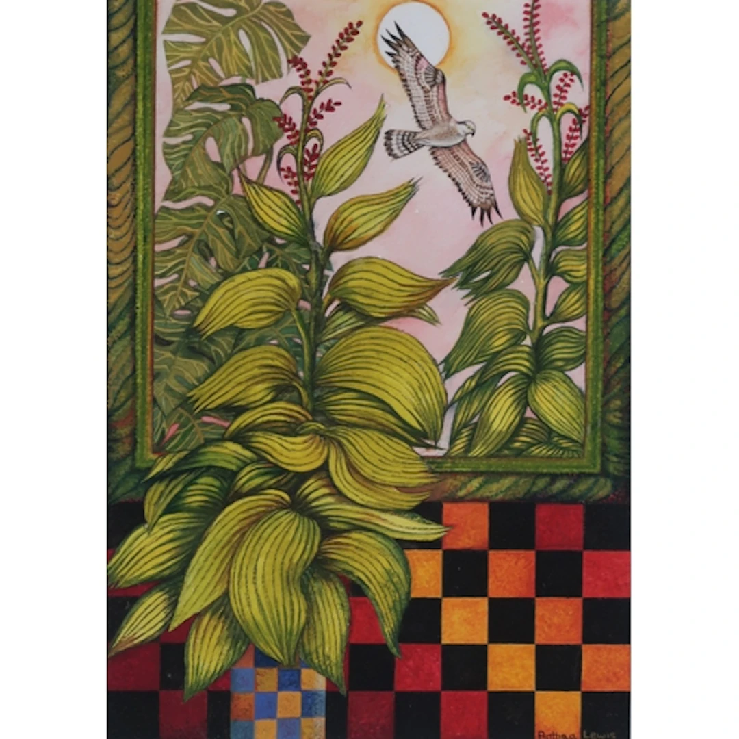 ANTHEA LEWIS RSW (SCOTTISH b.1948) FLIGHT Gouach...