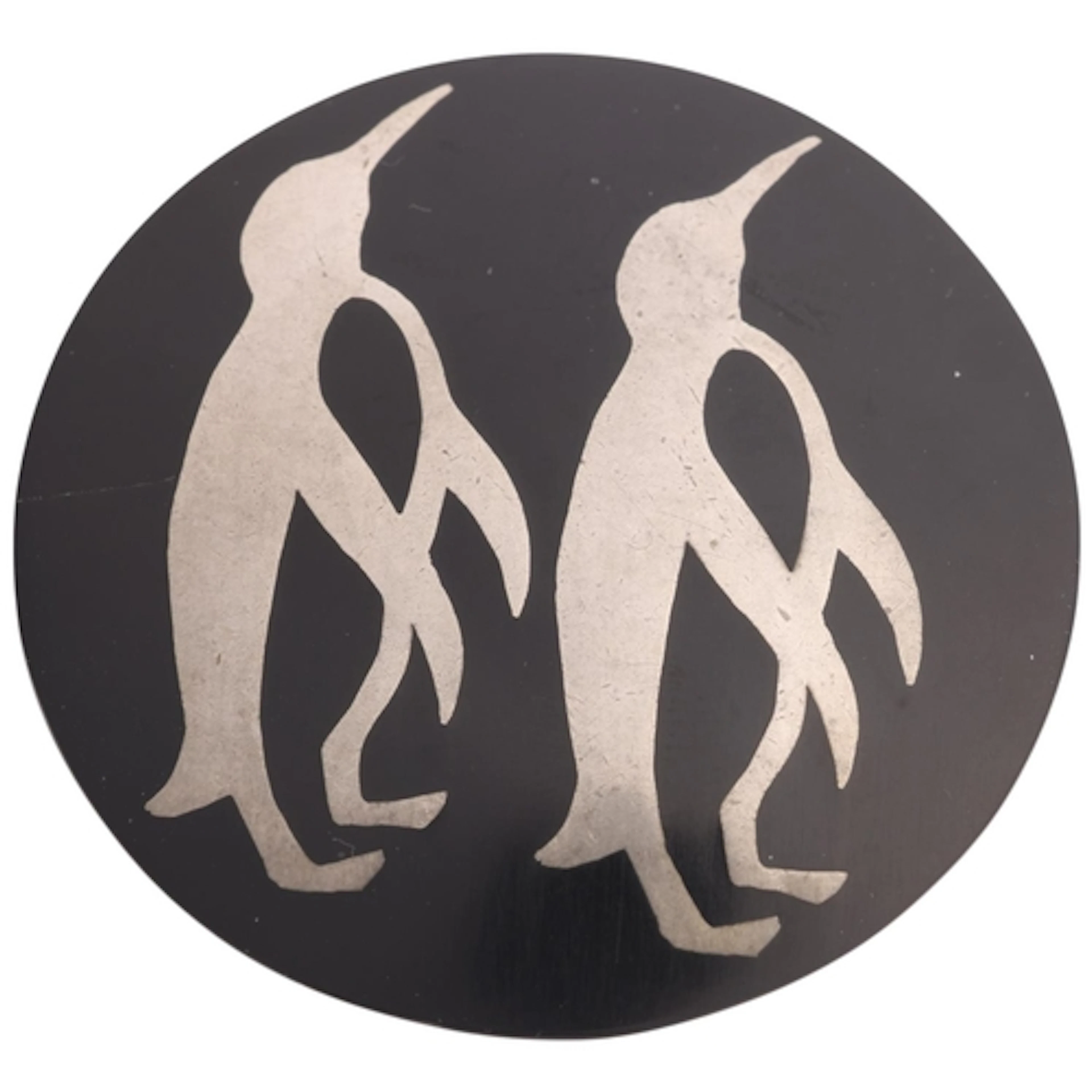 HOLM - a Scandinavian modernist handmade inlaid penguin broo...