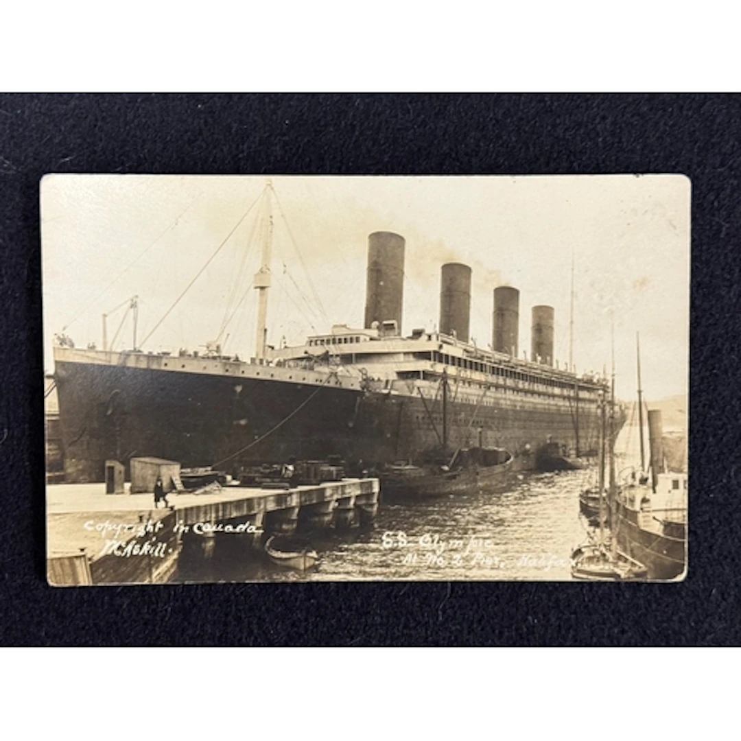 R.M.S. Olympic: R.M.S. Olympic: Rare real photo postcard ci...
