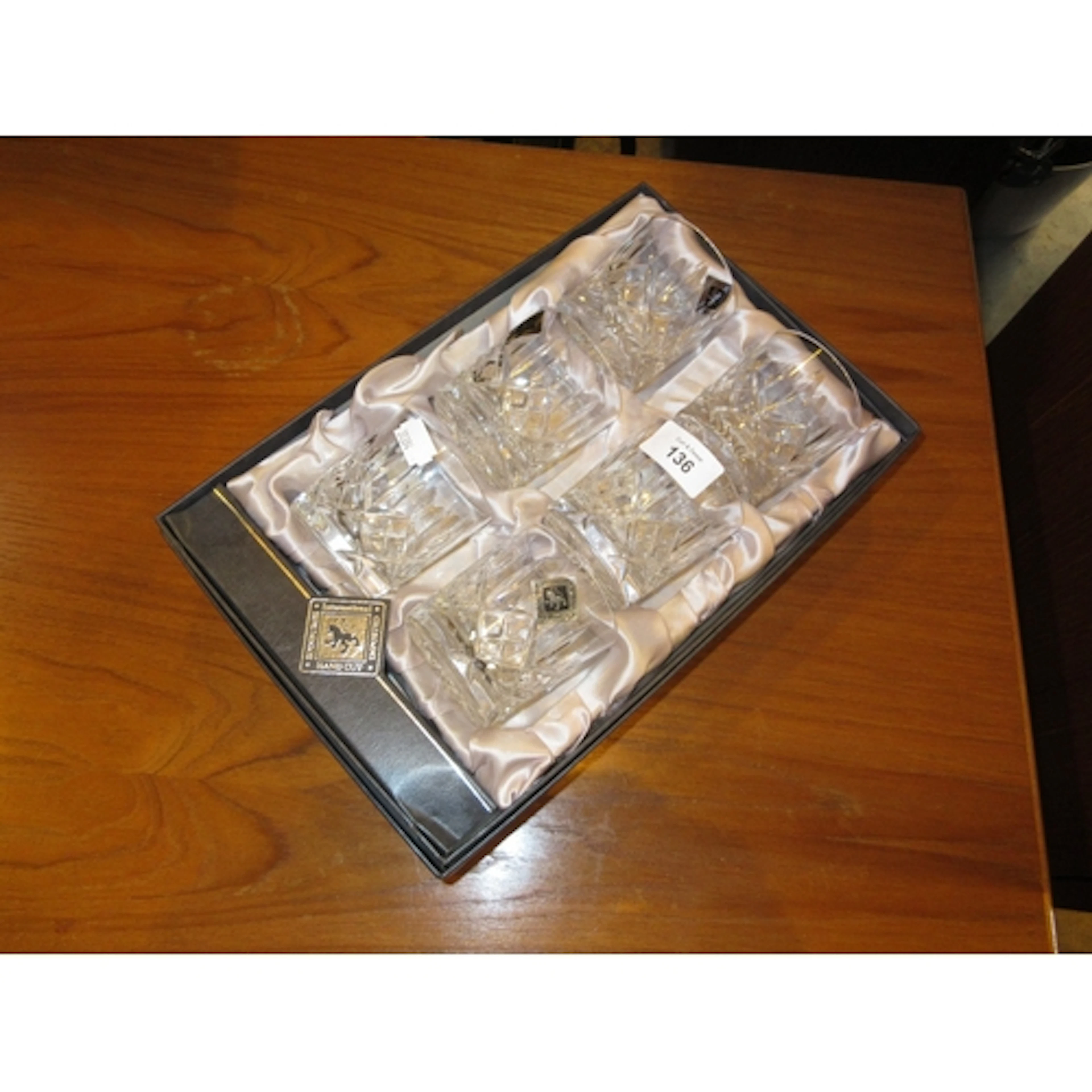 Boxed Set of 6 Edinburgh Crystal Whisky Tumblers