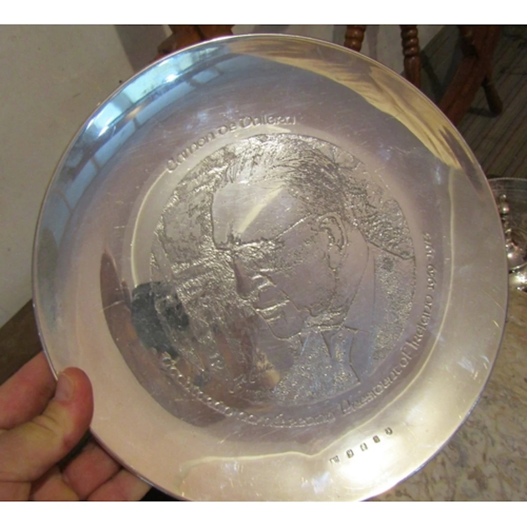 Silver Eamonn de Valera President of Ireland 1959 - 1975 Com...