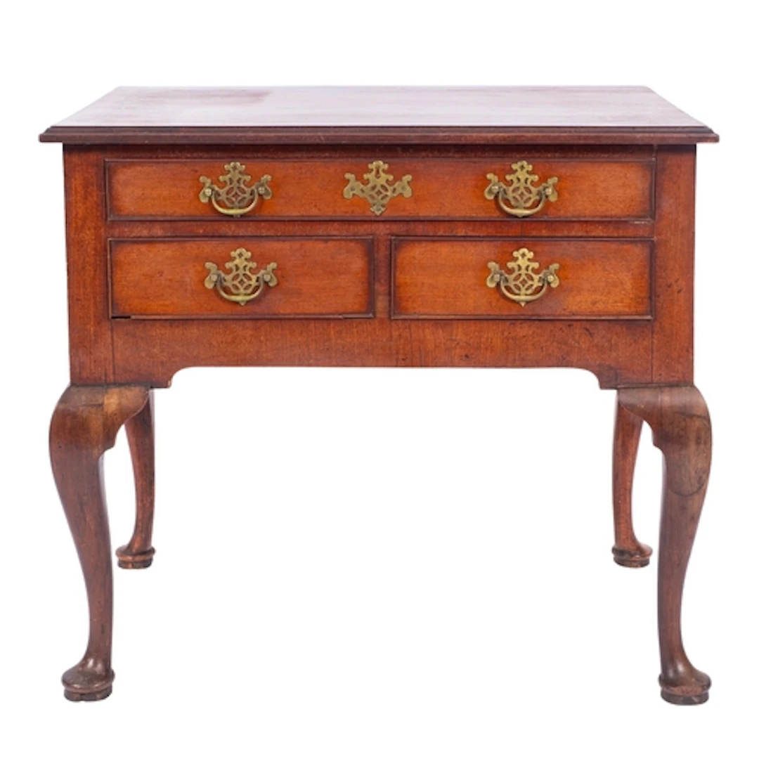A George II mahogany 'lowboy' side table, circa 1740; the to...