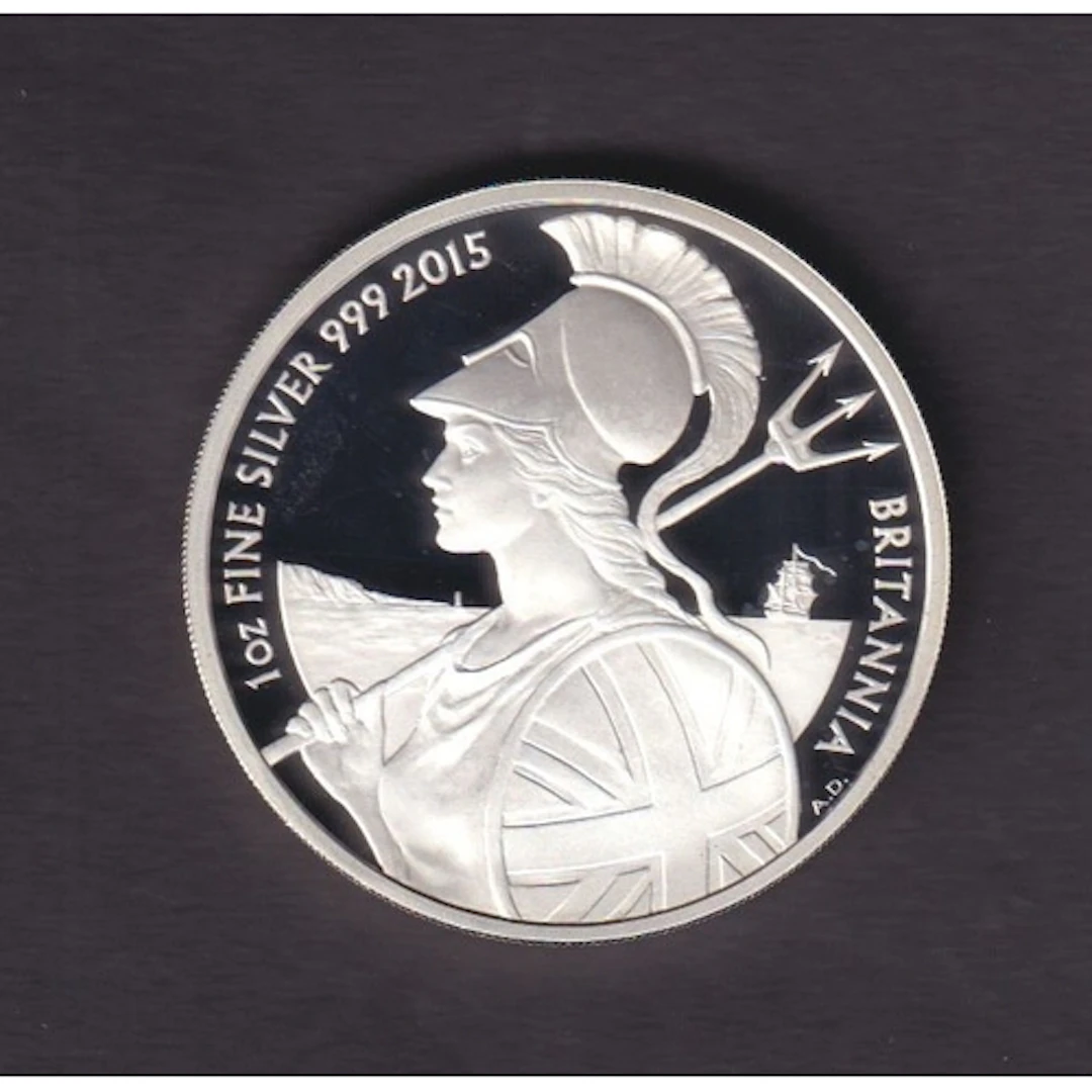 UK 2015 Britannia £2 1oz silver proof coin, struck in .999 f...