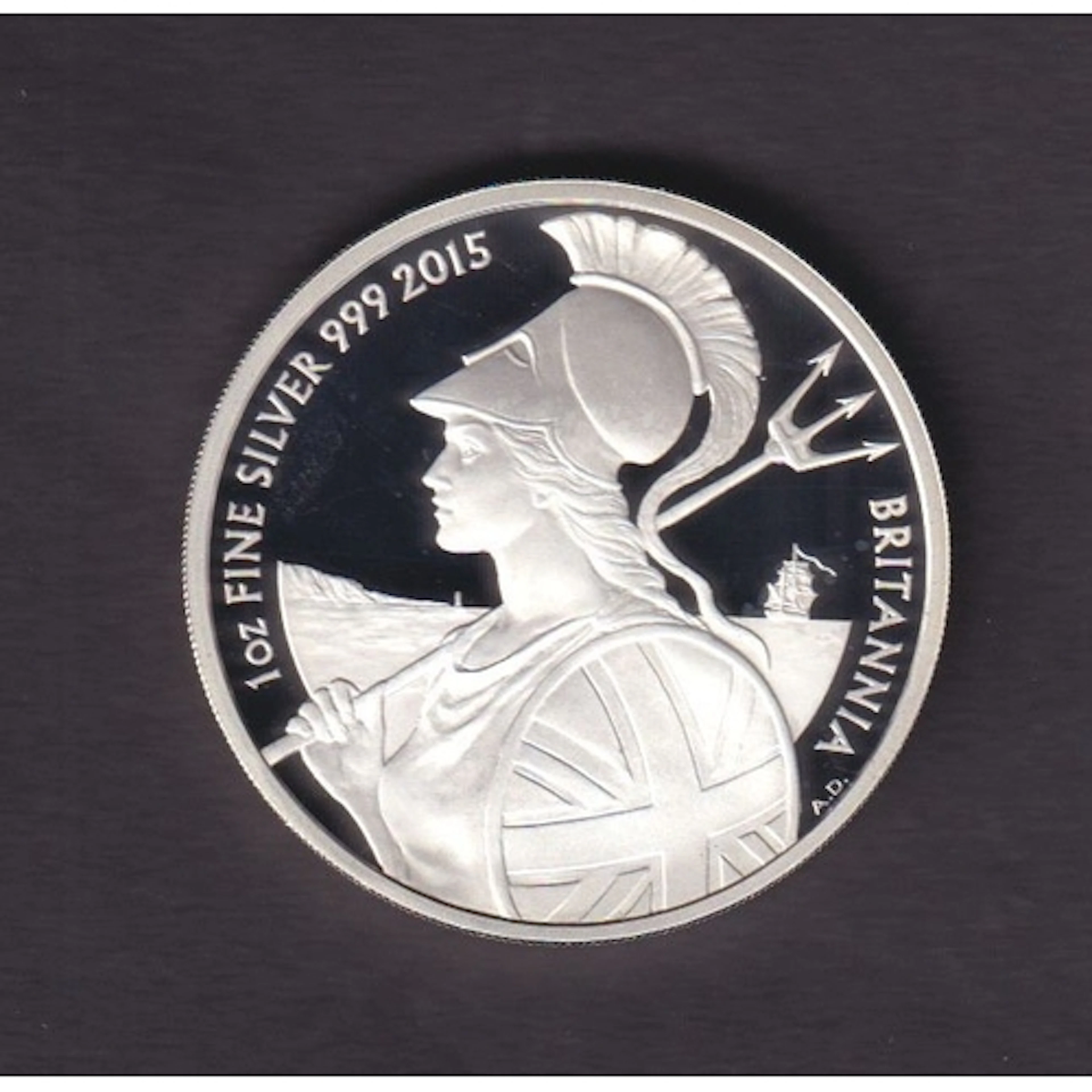 UK 2015 Britannia £2 1oz silver proof coin, struck in .999 f...
