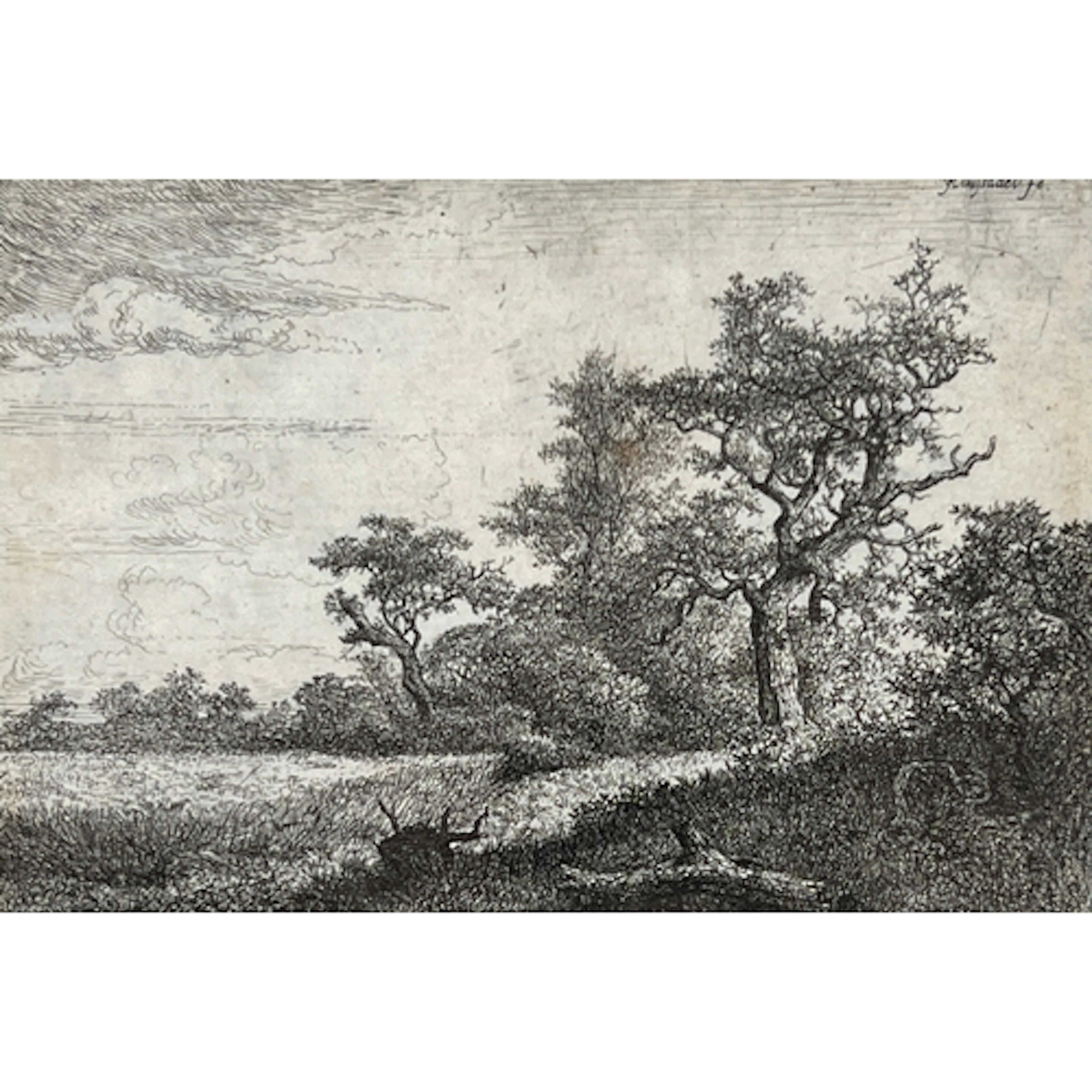 Jacob van Ruisdael (Dutch, 1628/1629-1682), 'Grain Field at ...