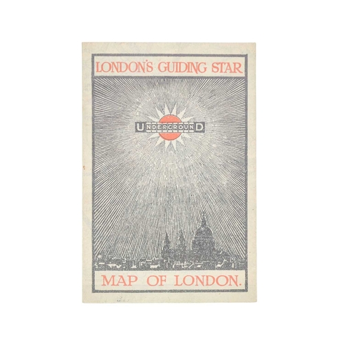 Pocket London Underground Map, 1912. A very good folded Lond...