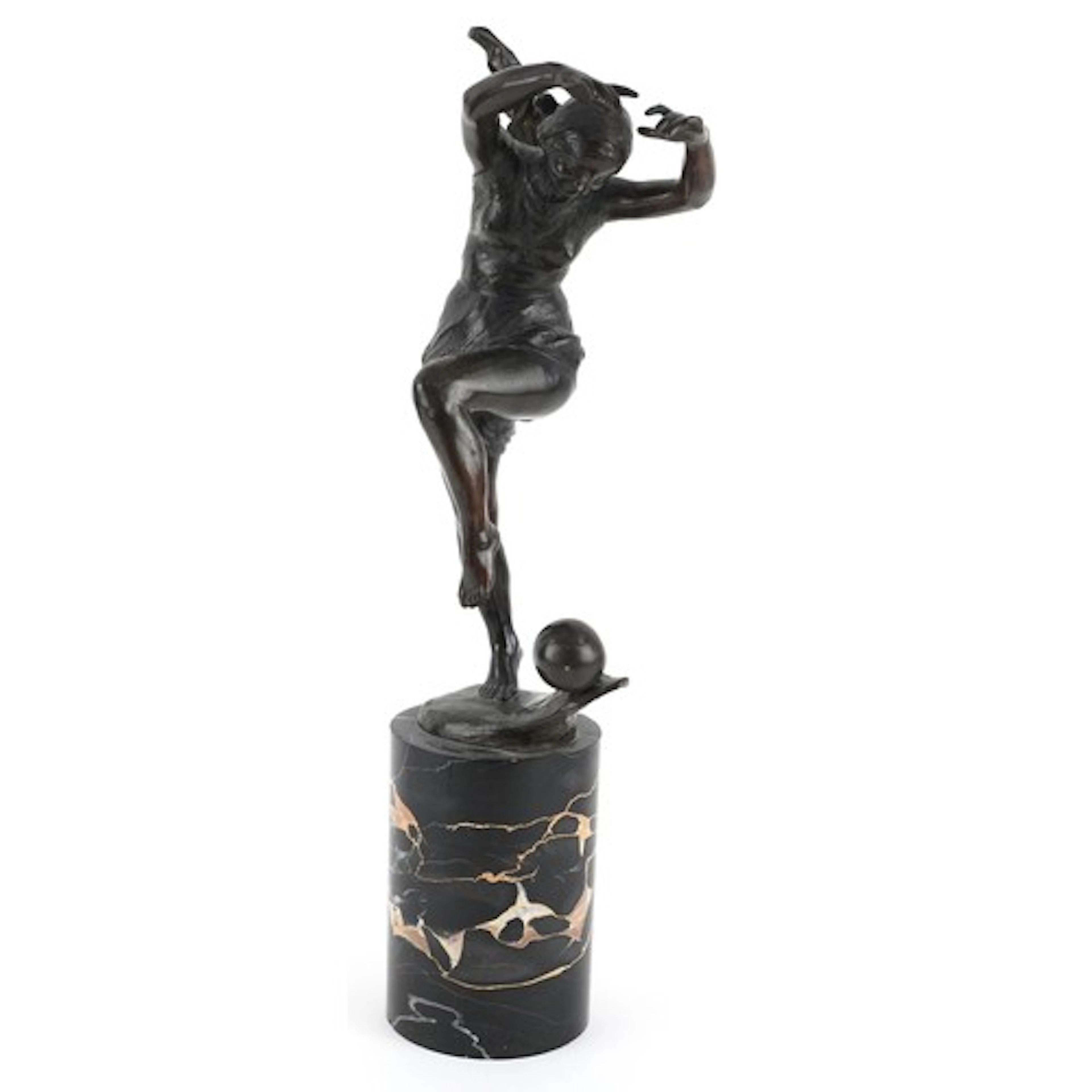 After Etienne Forestier, Art Deco patinated bronze study of ...
