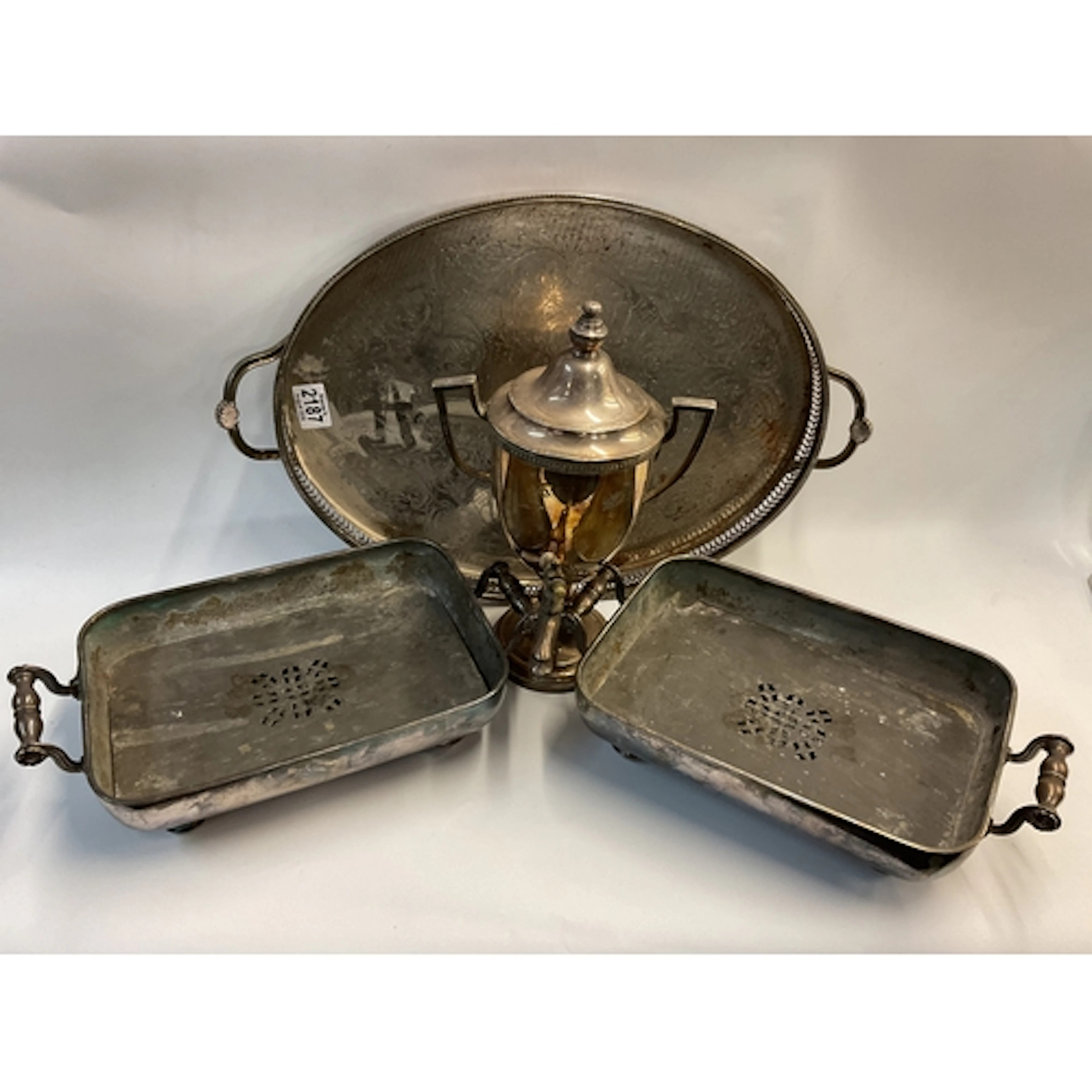 Two early 19th century Sheffield plate Bain Marie’s wi...