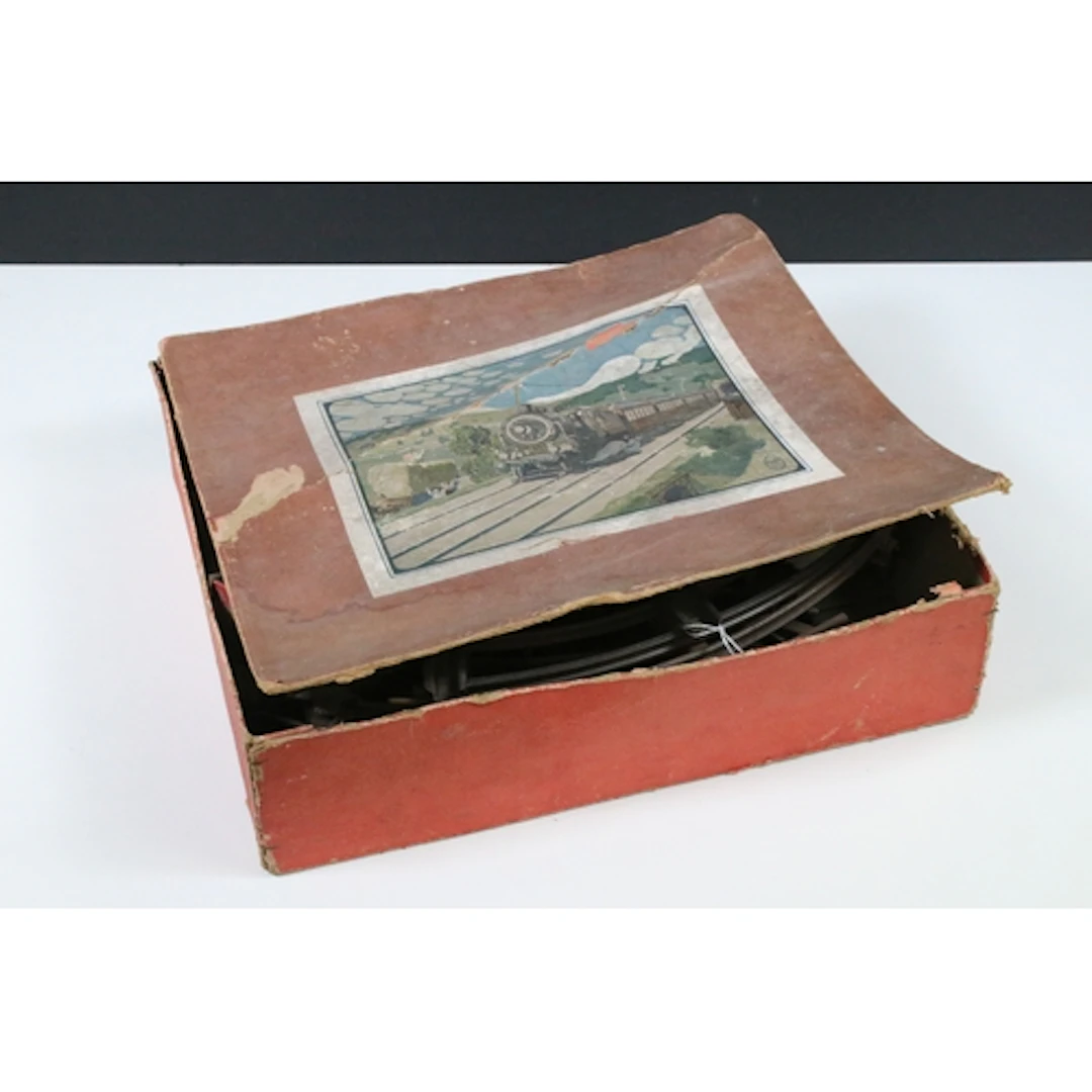 Boxed Karl Bub KBN O gauge clockwork train set containing 0-...