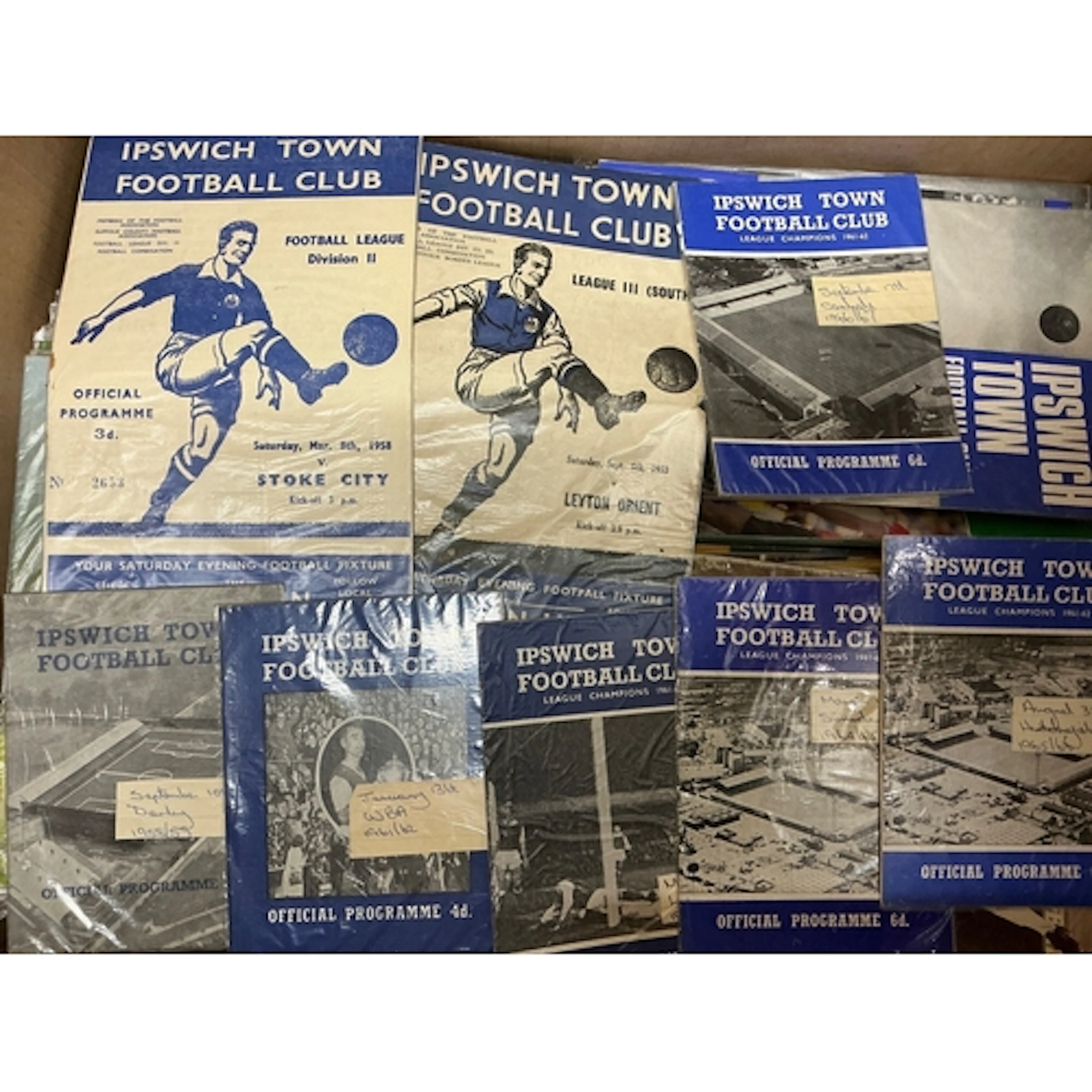 Norwich + Ipswich Football Programmes: Home programmes of bo...
