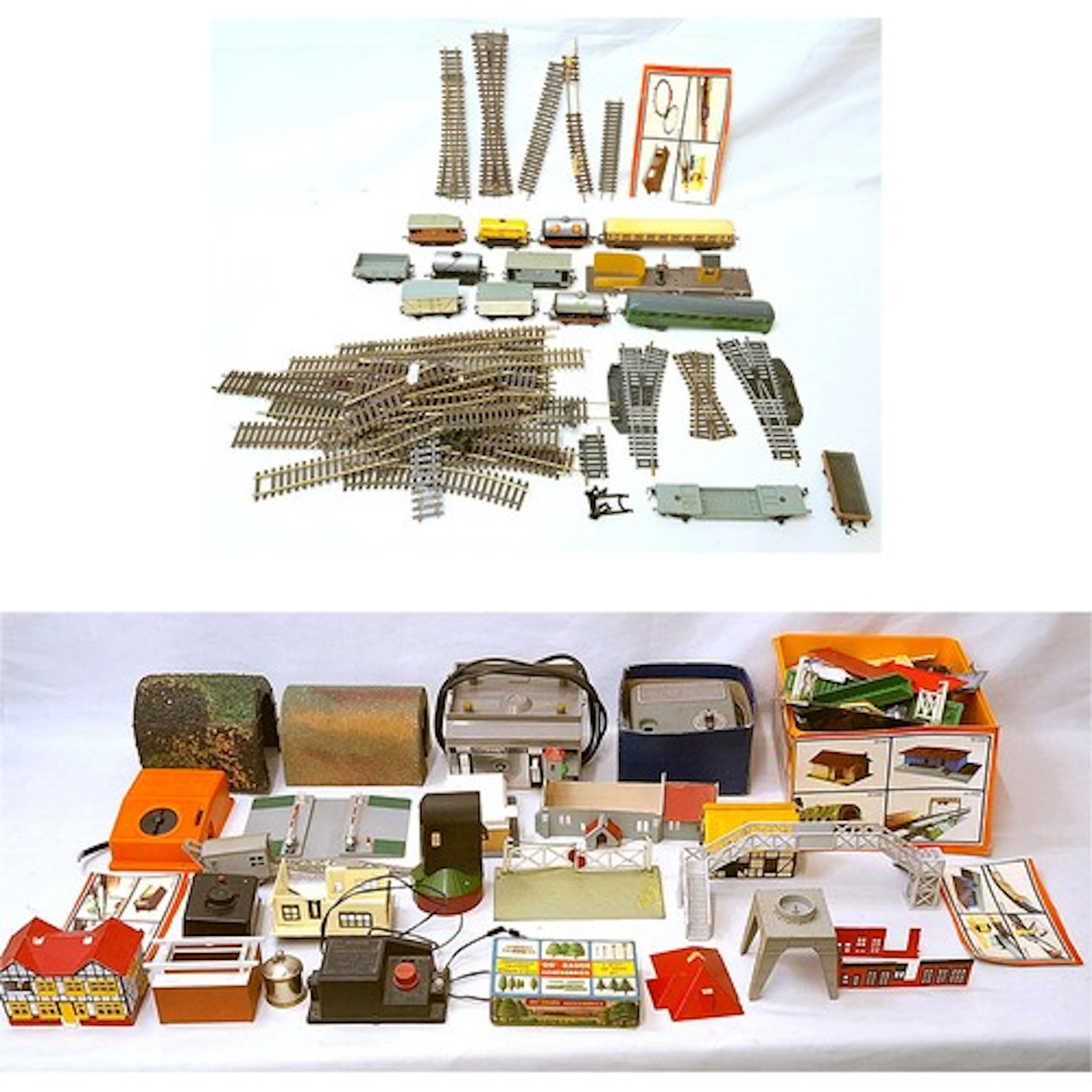 Large Quantity HO & OO gauge rail accessories incl. Merit bo...