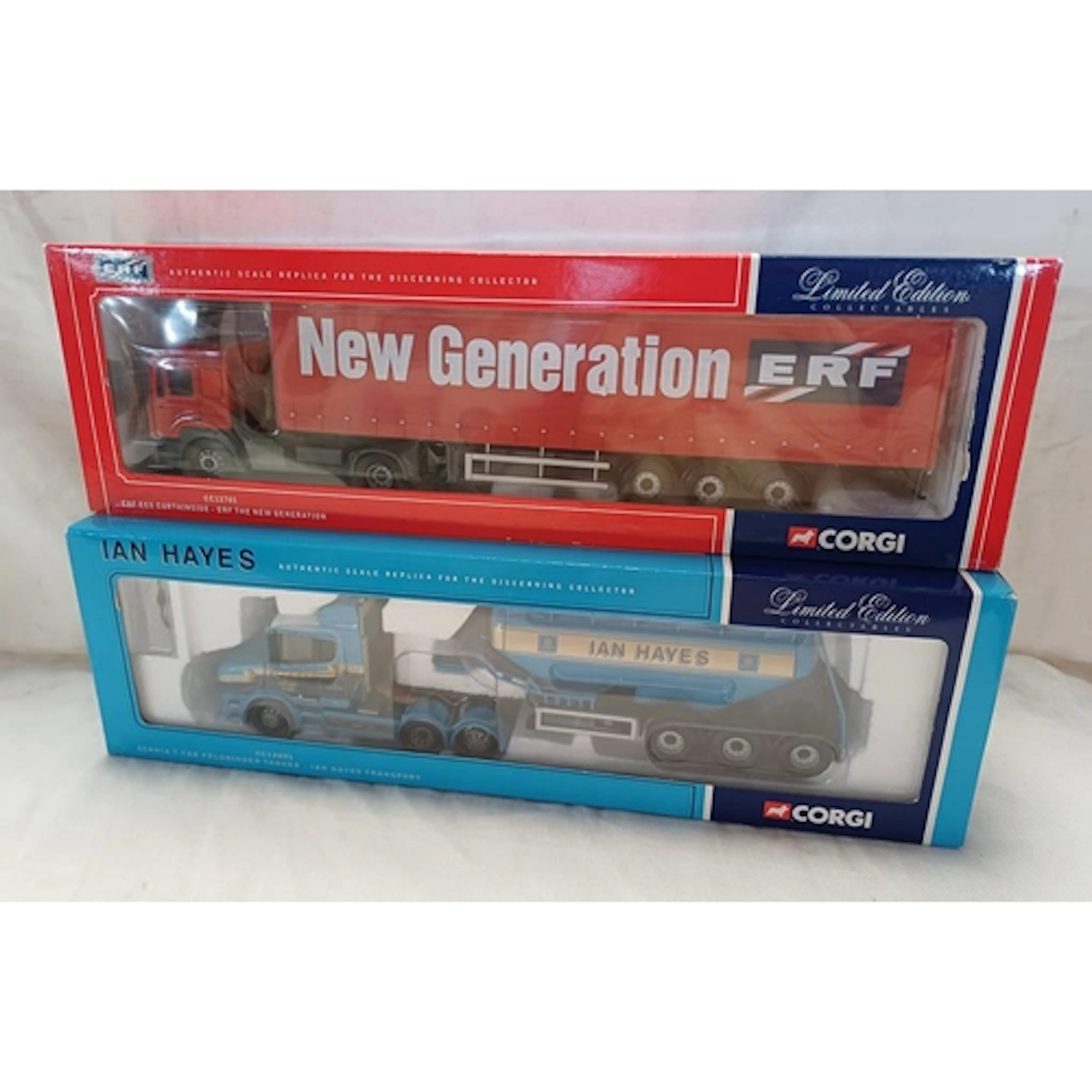 TWO CORGI 1:50 SCALE MODEL HGVS INCLUDING CC12301 - SCANIA T...