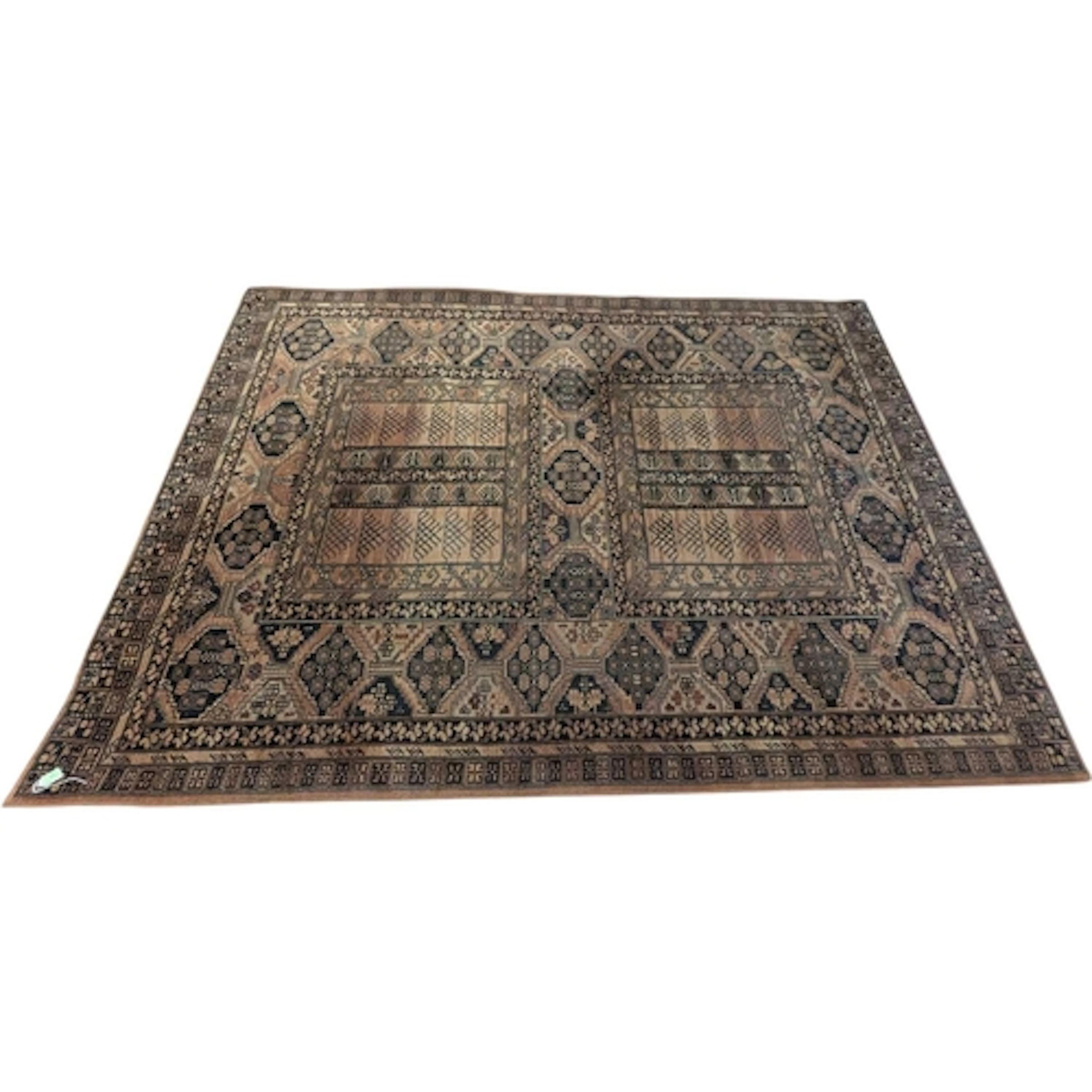 A vintage 20th century Persian Islamic carpet floor rug. Hav...