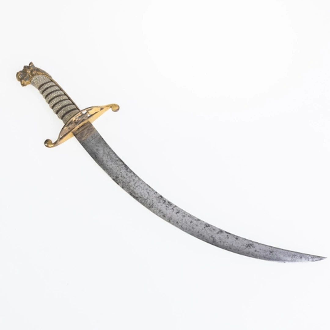 NAPOLEONIC ERA NAVAL DIRK. Napoleonic era naval dirk, 32cm c...