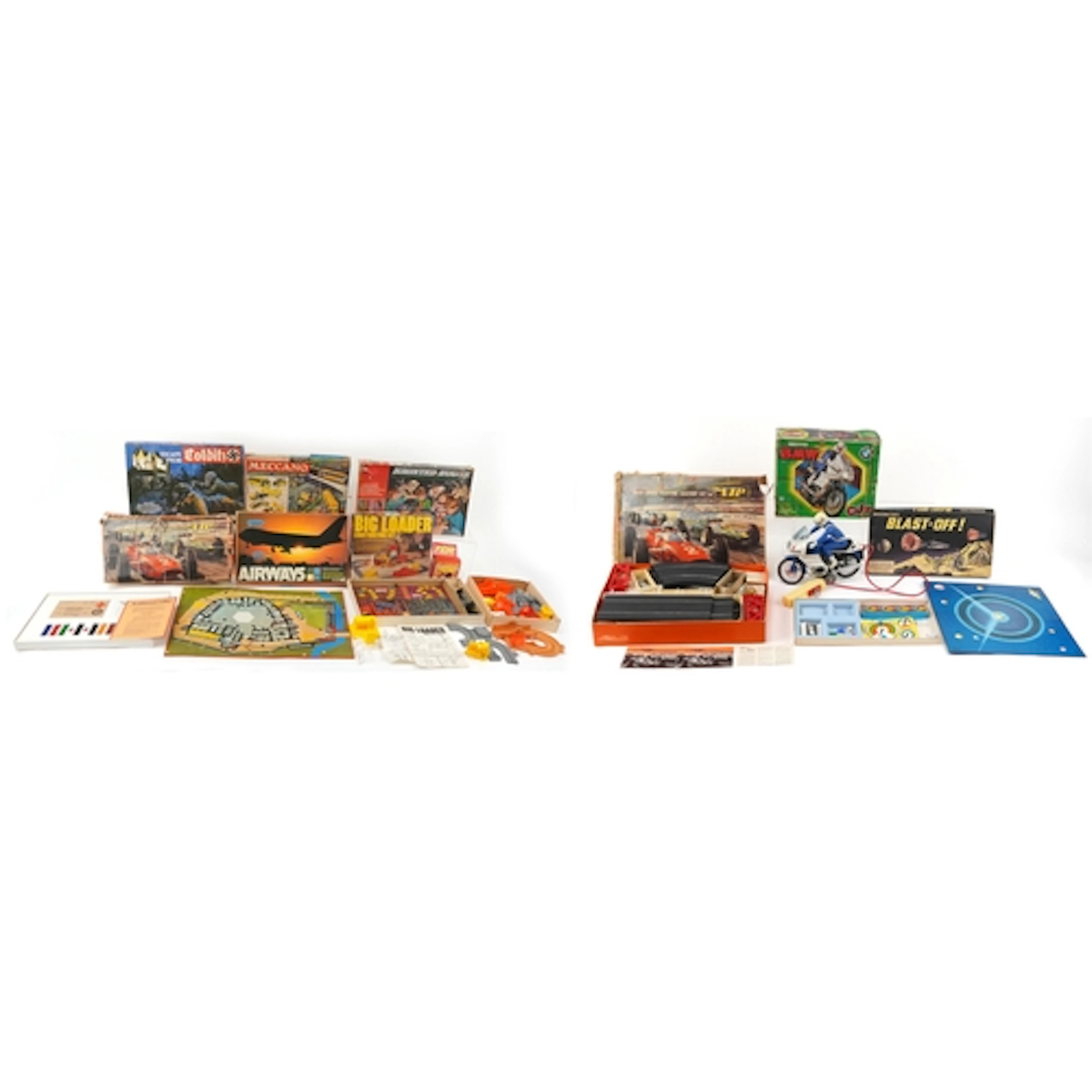 Large selection of vintage games including Moto BMW Sport, E...