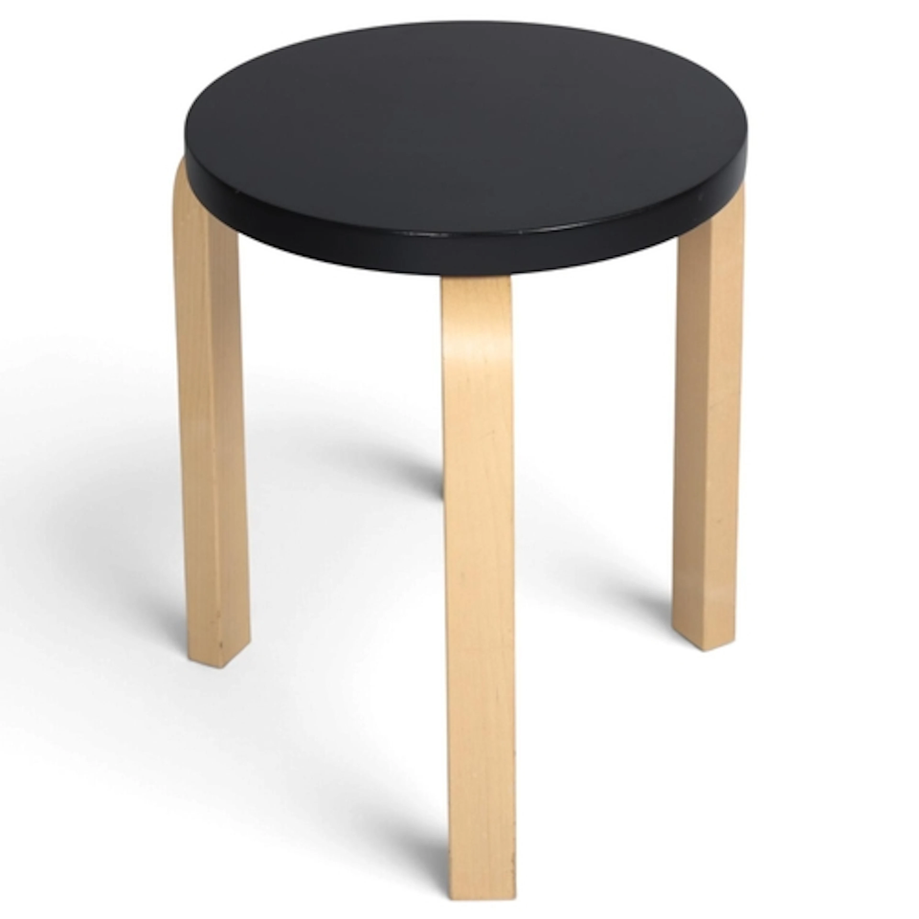 ALVAR AALTO stool 60 by Artek, designed in 1933, this exampl...