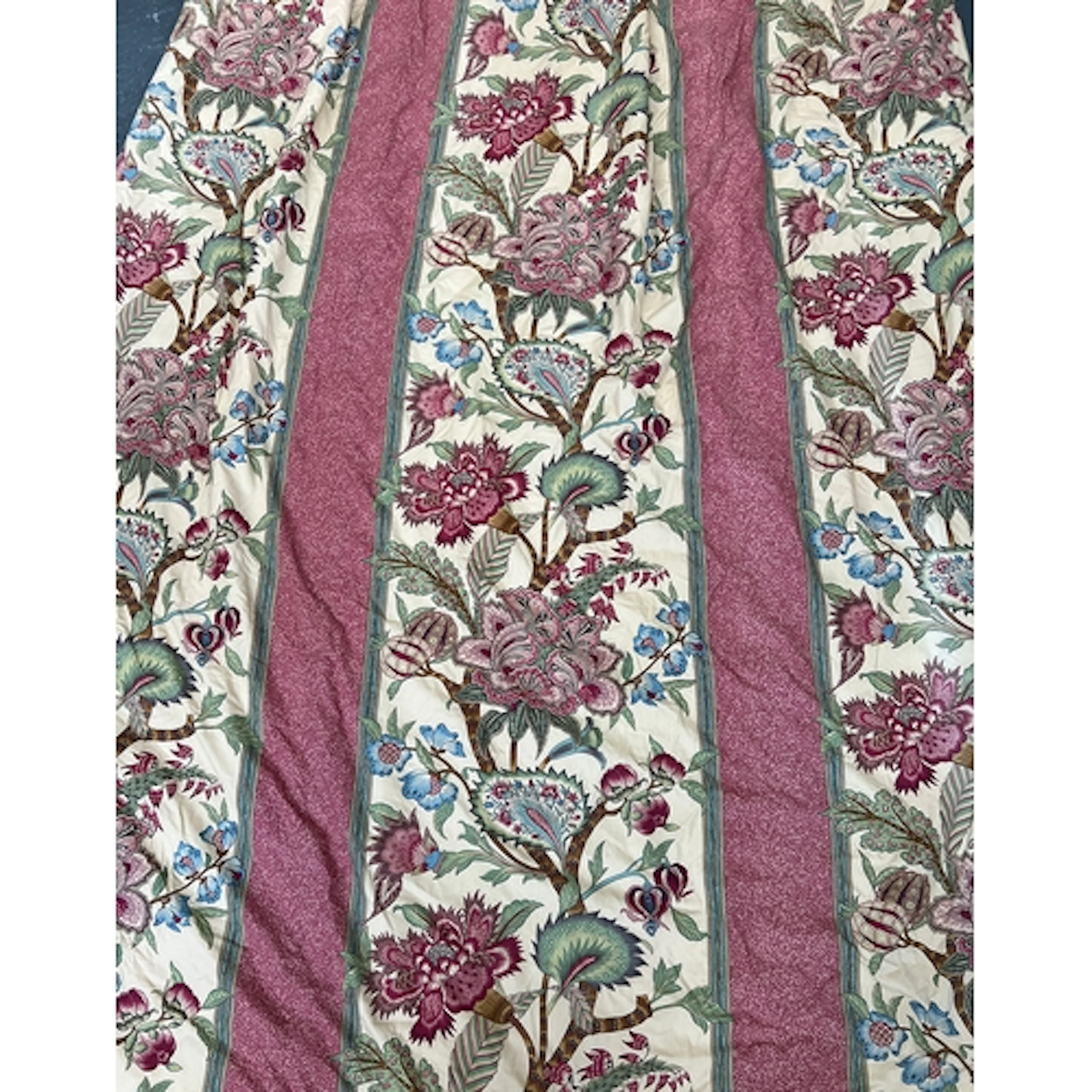2 x A good pair of heavy lined and interlined curtains in Braque...