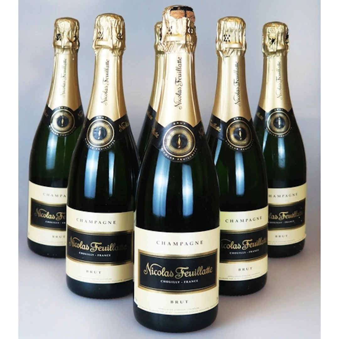 Six 750 ml bottles of French Champagne, Nicholas Feuillatte ...