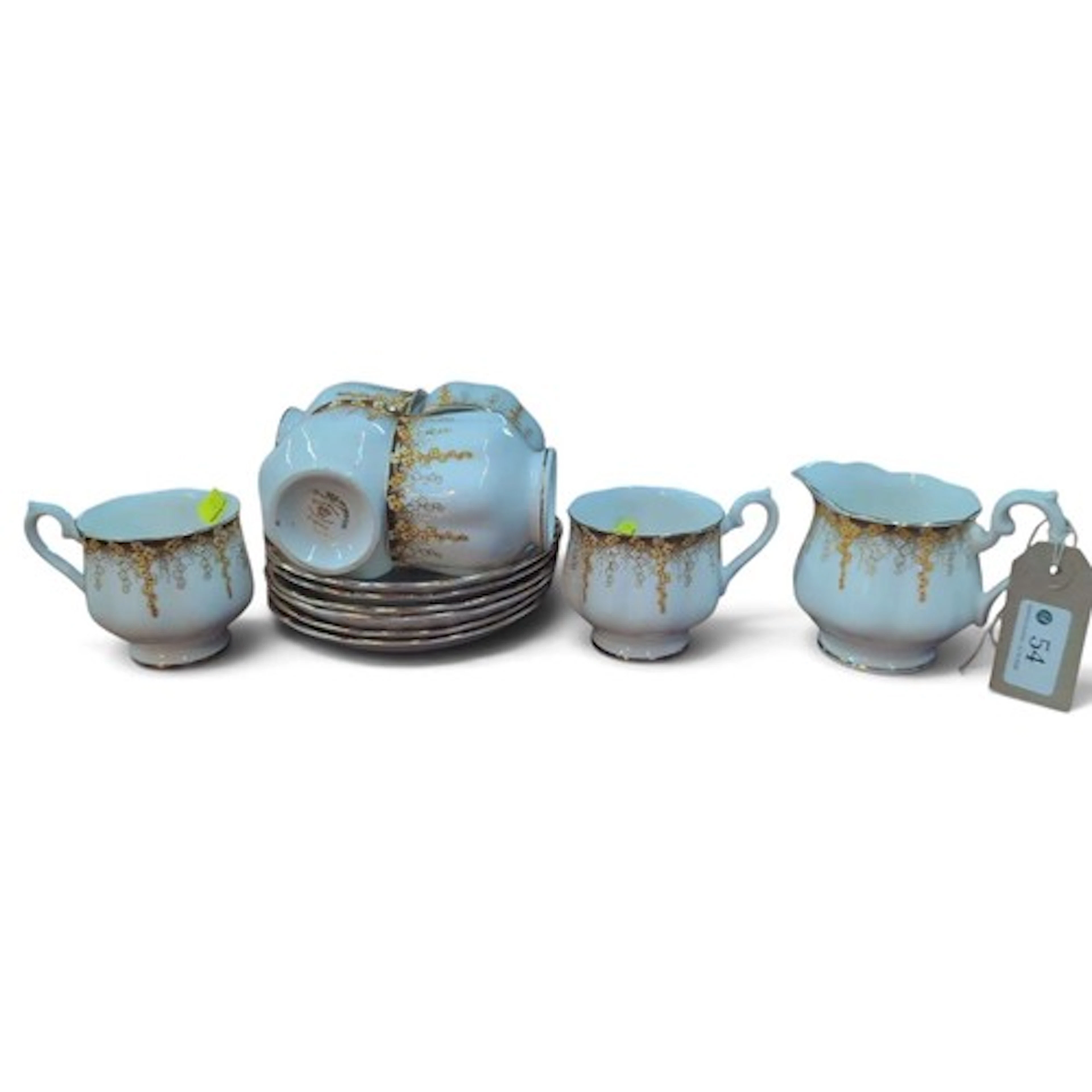 Royal Albert 'April Showers' 6 cups & saucers with milk ...