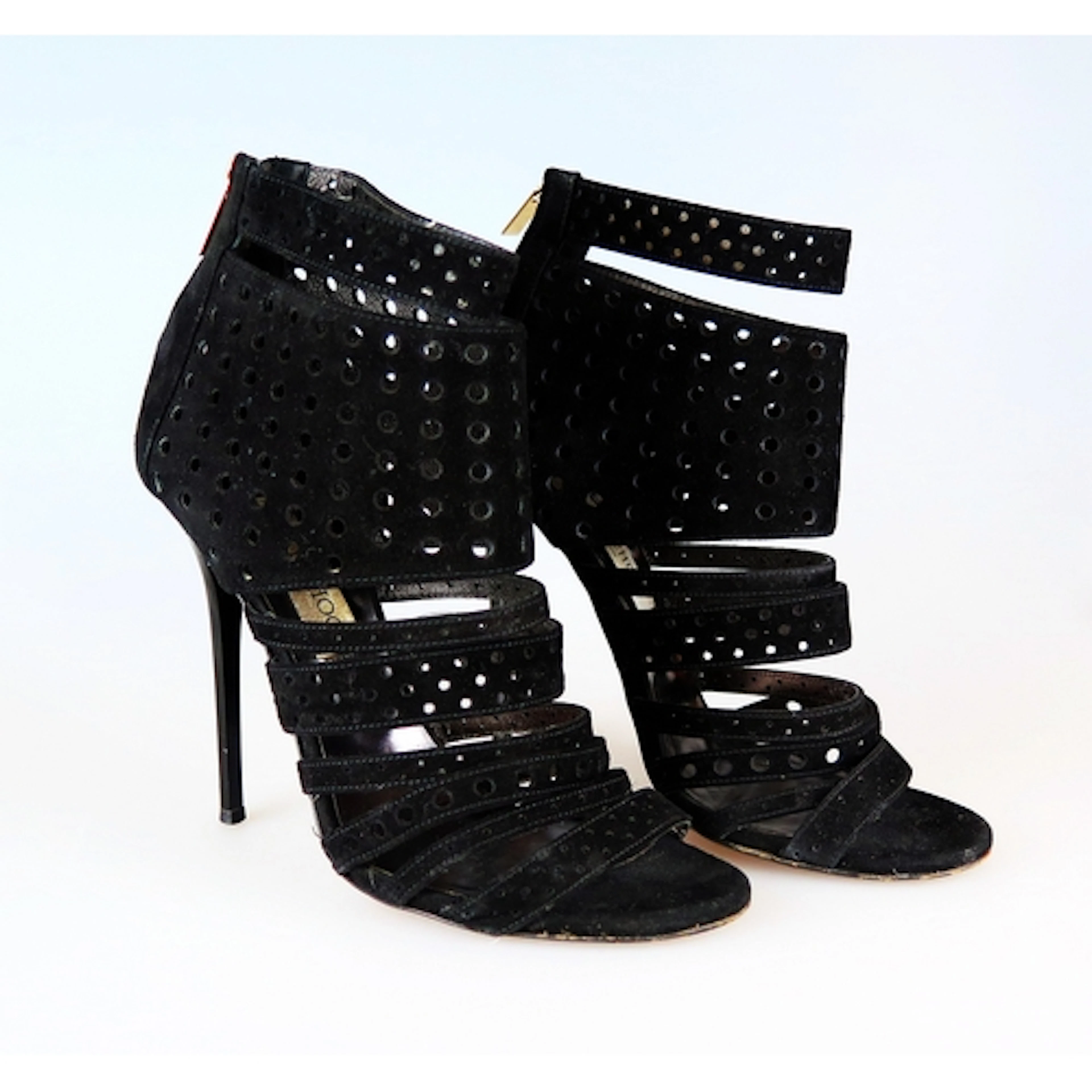 Jimmy Choo - 'Malika' stiletto ankle booties in matt black s...