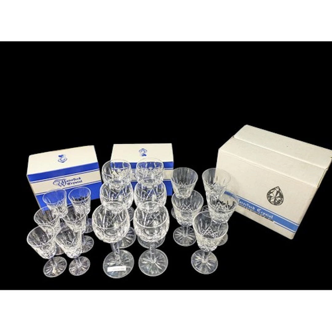 A group of Waterford Crystal stemware in assorted sizes, wit...