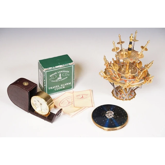 Mid 20th century Spanish Toledo set of cocktail swords with ...