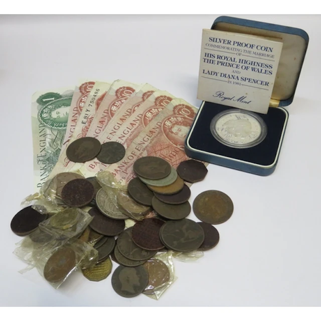 Quantity of Great Britain coinage and bank notes