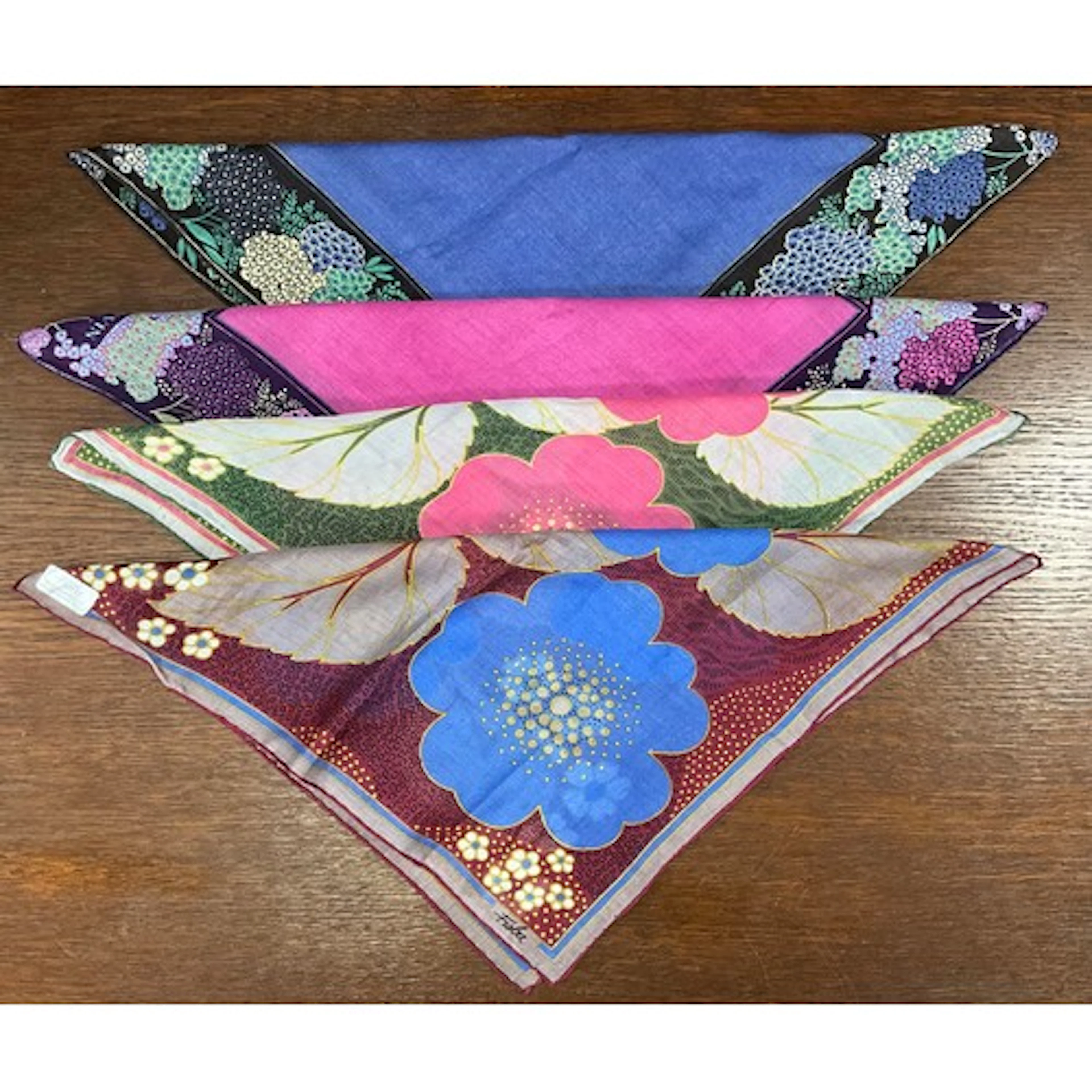 Vintage fashion - Fisba 1970s/80s fine cotton handkerchiefs ...