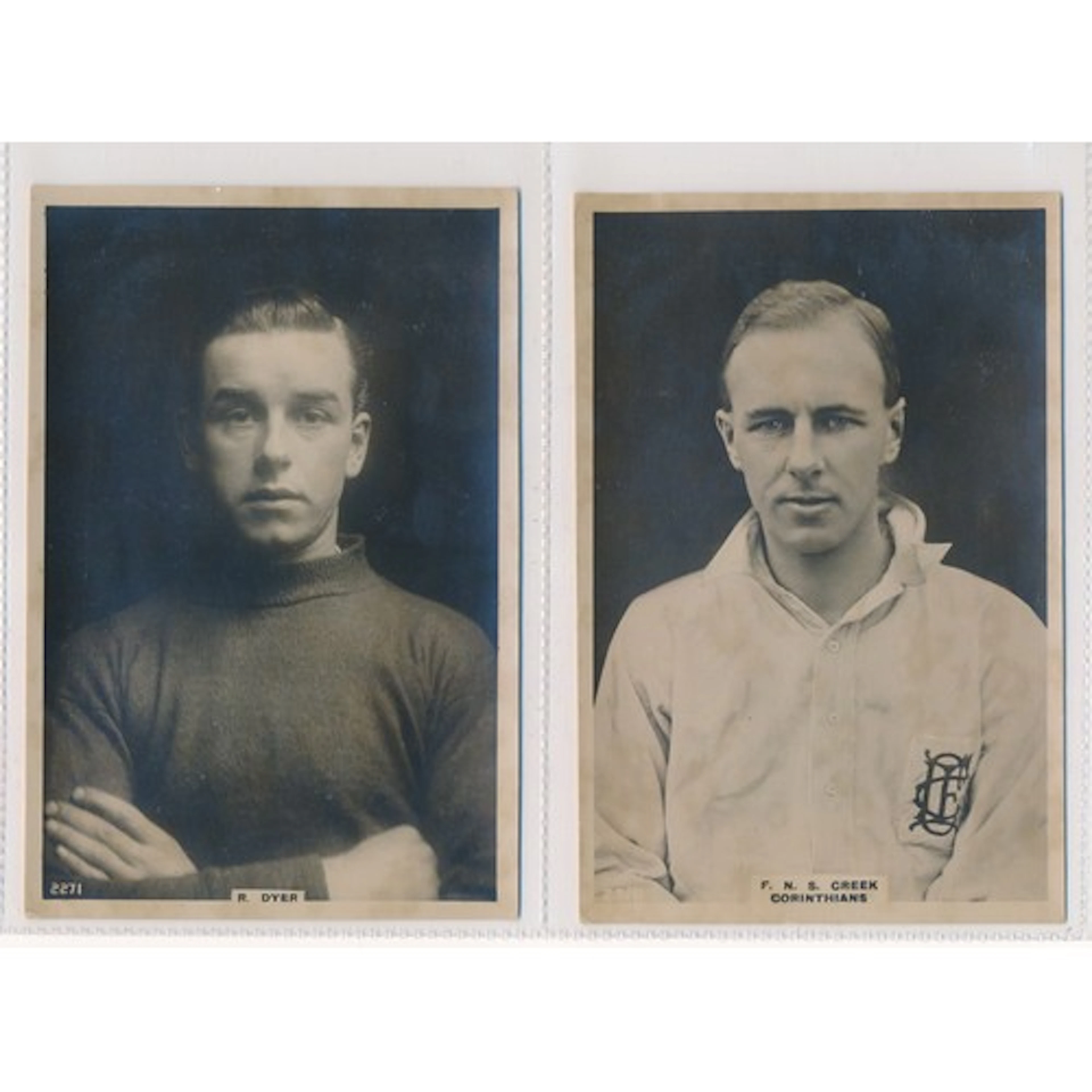8 x Pinnace Football Cabinet Cards: numbers 159 P. McCloy Ay...