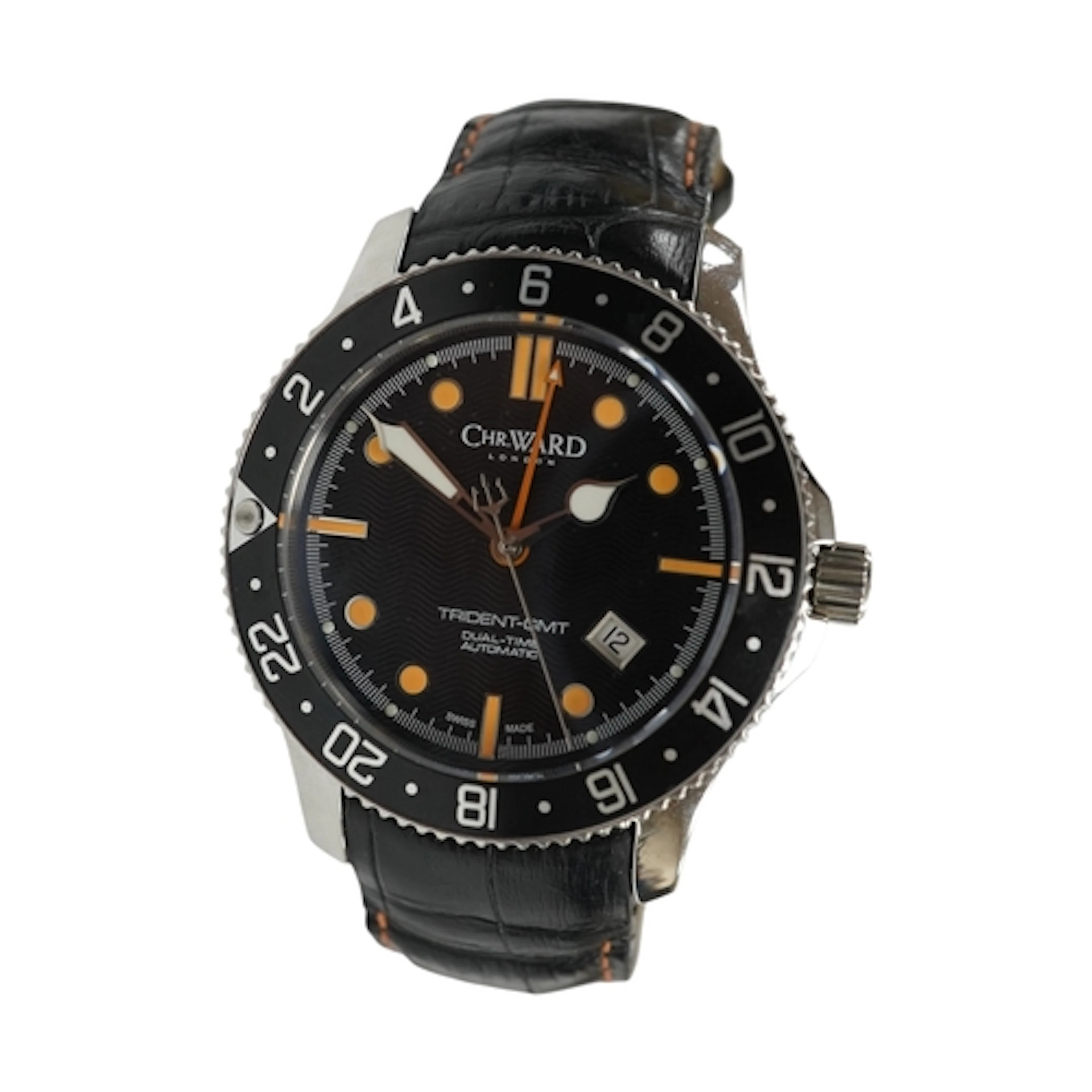 A gentleman's recent stainless steel Christopher Ward Triden...