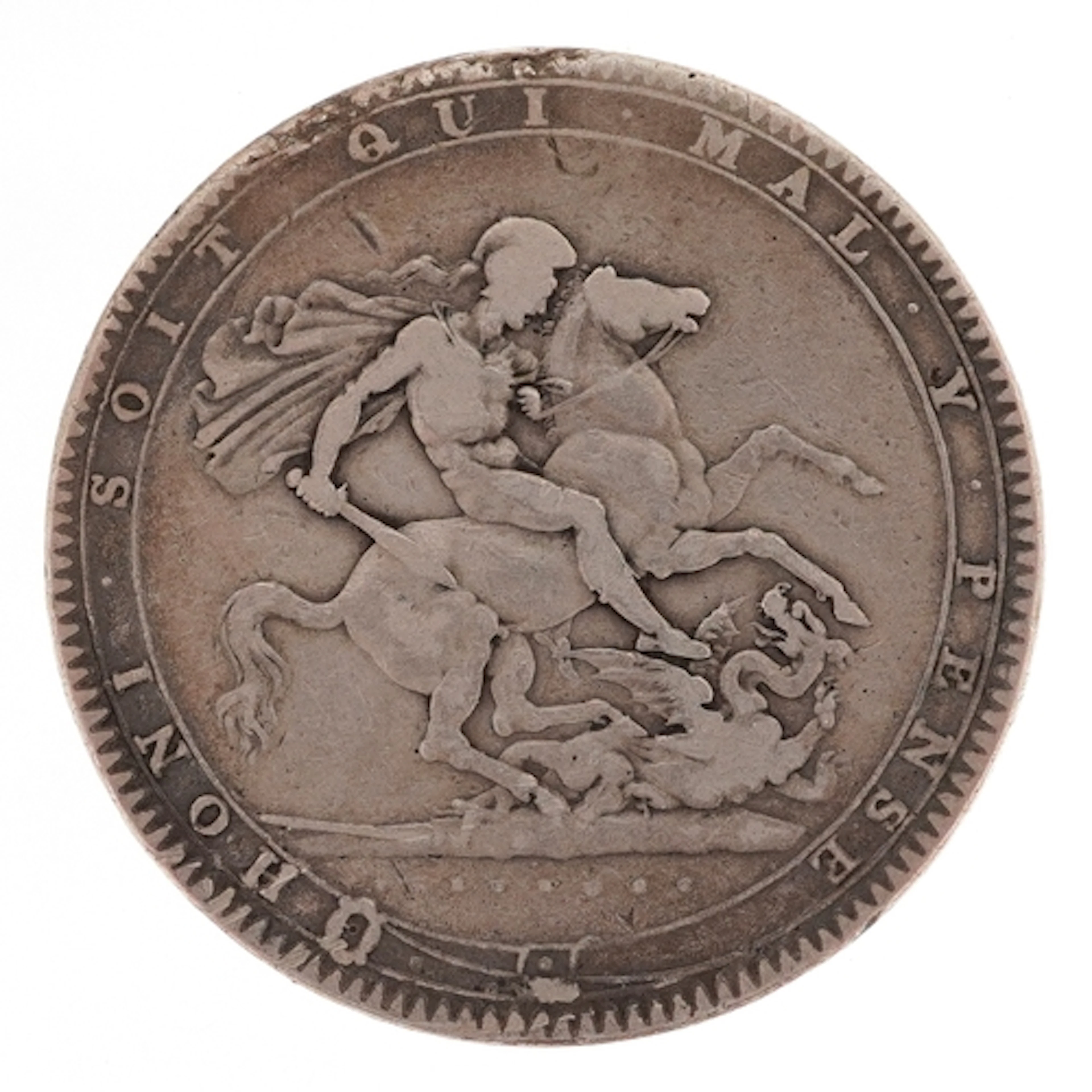 George III 1820 silver crown, 28.0g.
