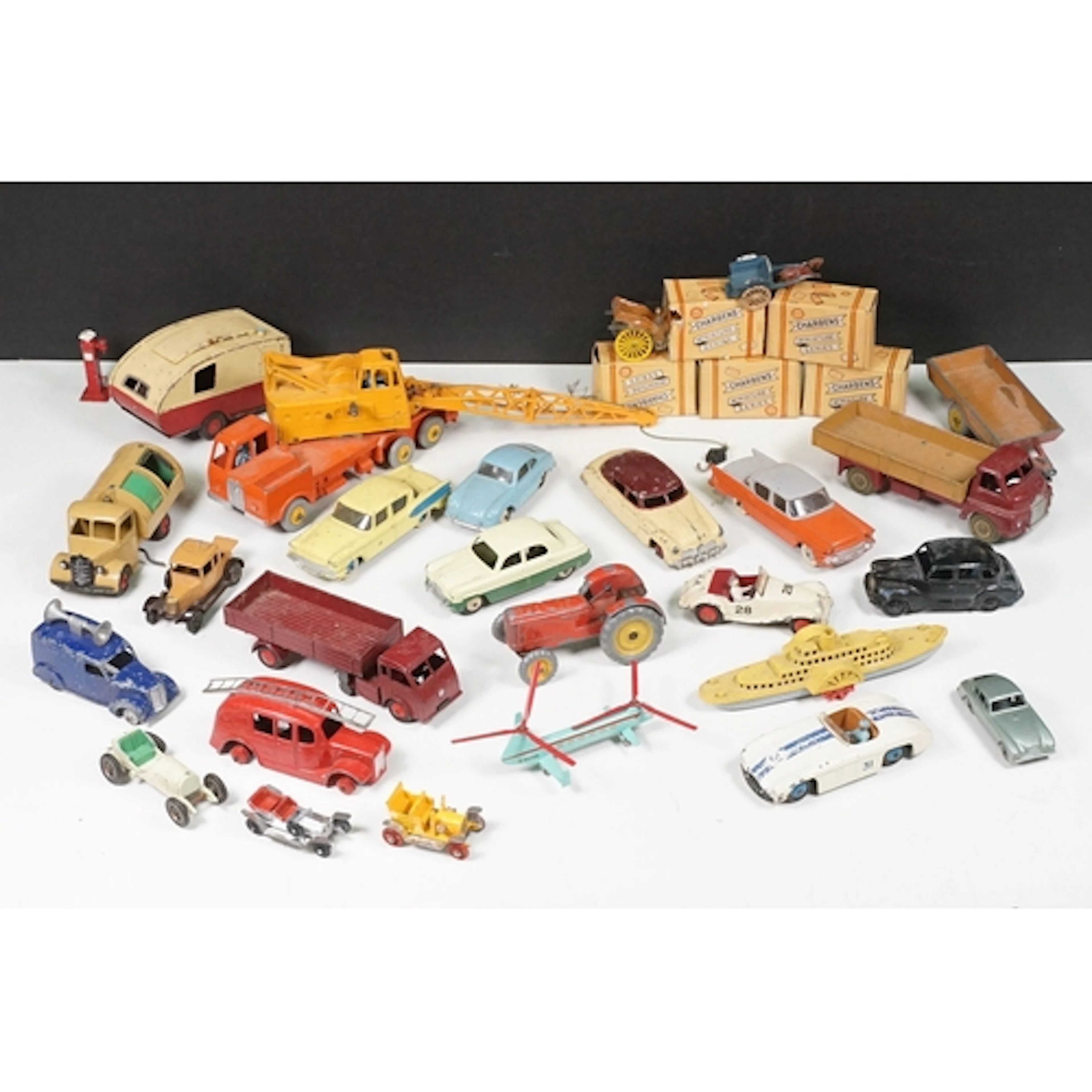 Collection of Mid 20th C onwards playworn diecast models to ...