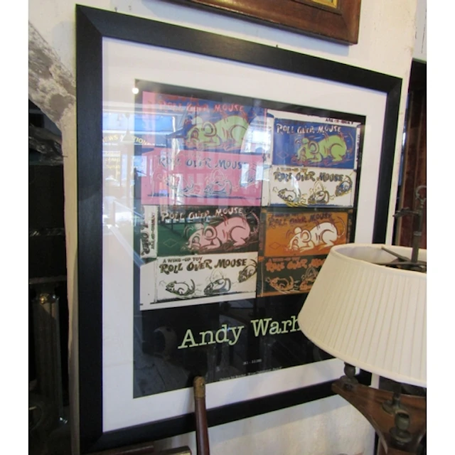 Andy Warhol Exhibition Poster Paris 1990 Contained Within Gl...