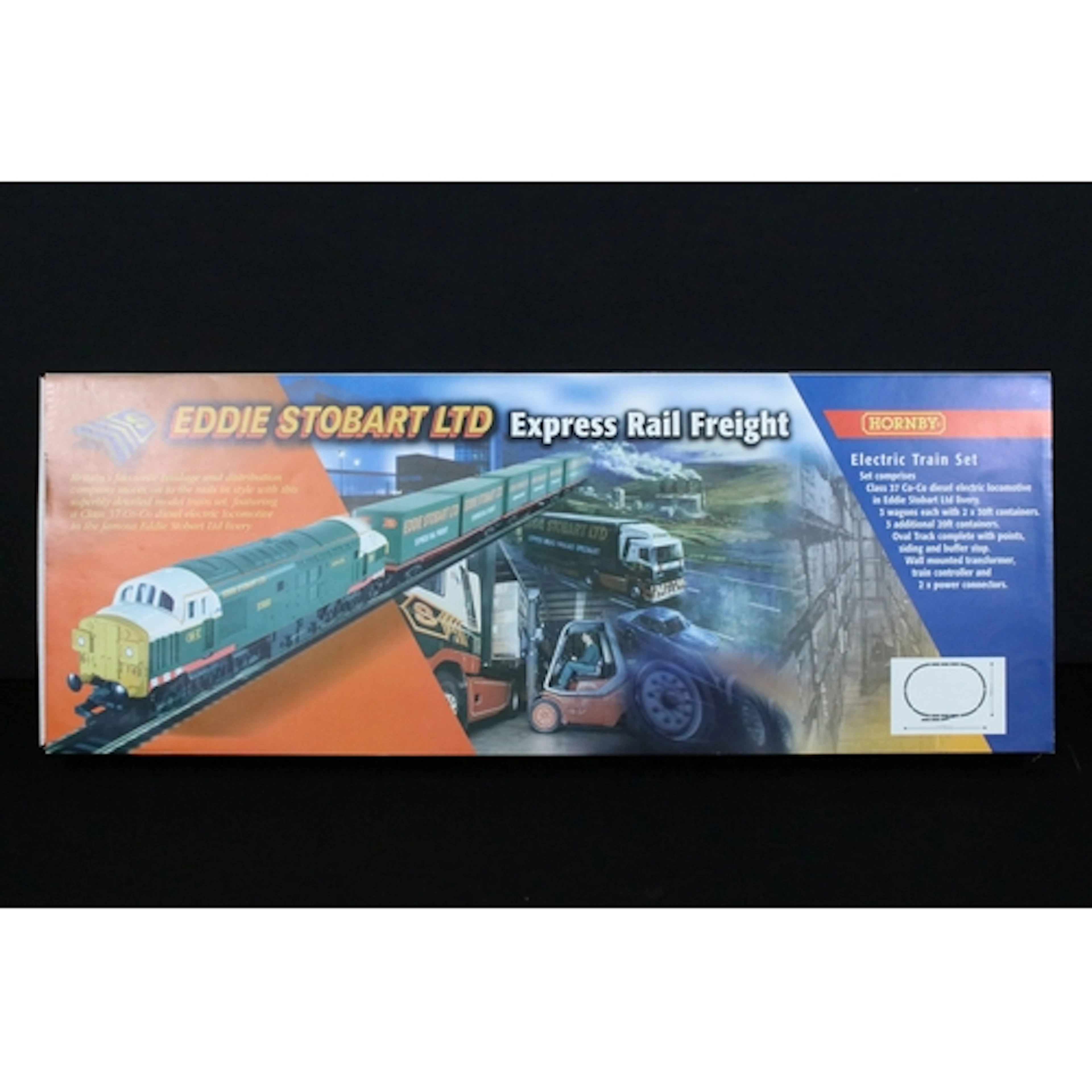 Boxed Hornby OO gauge Eddie Stobart Ltd Express Rail Freight...