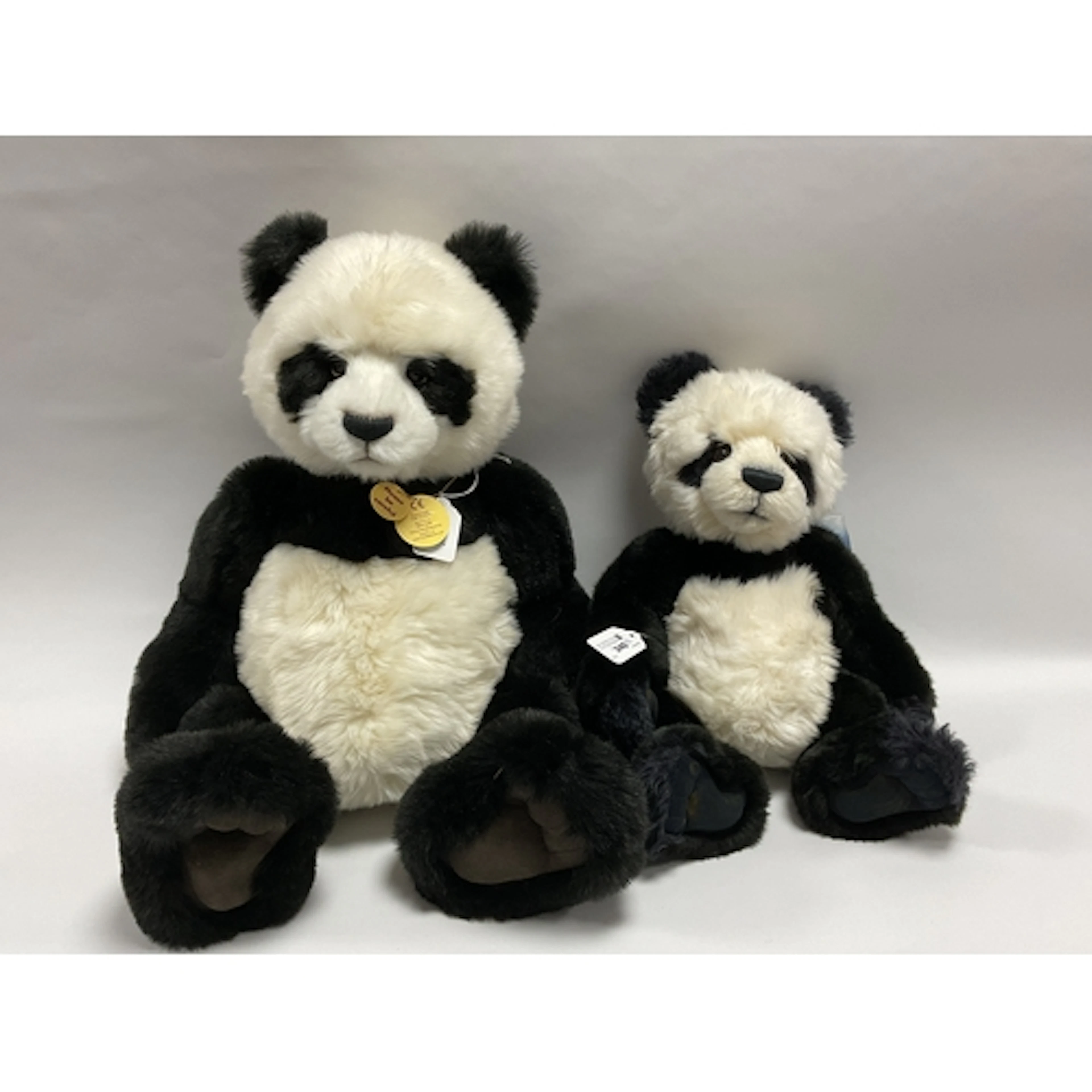 Two Charlie Bears Panda Bears. Comprising of "Monium" CB1313...