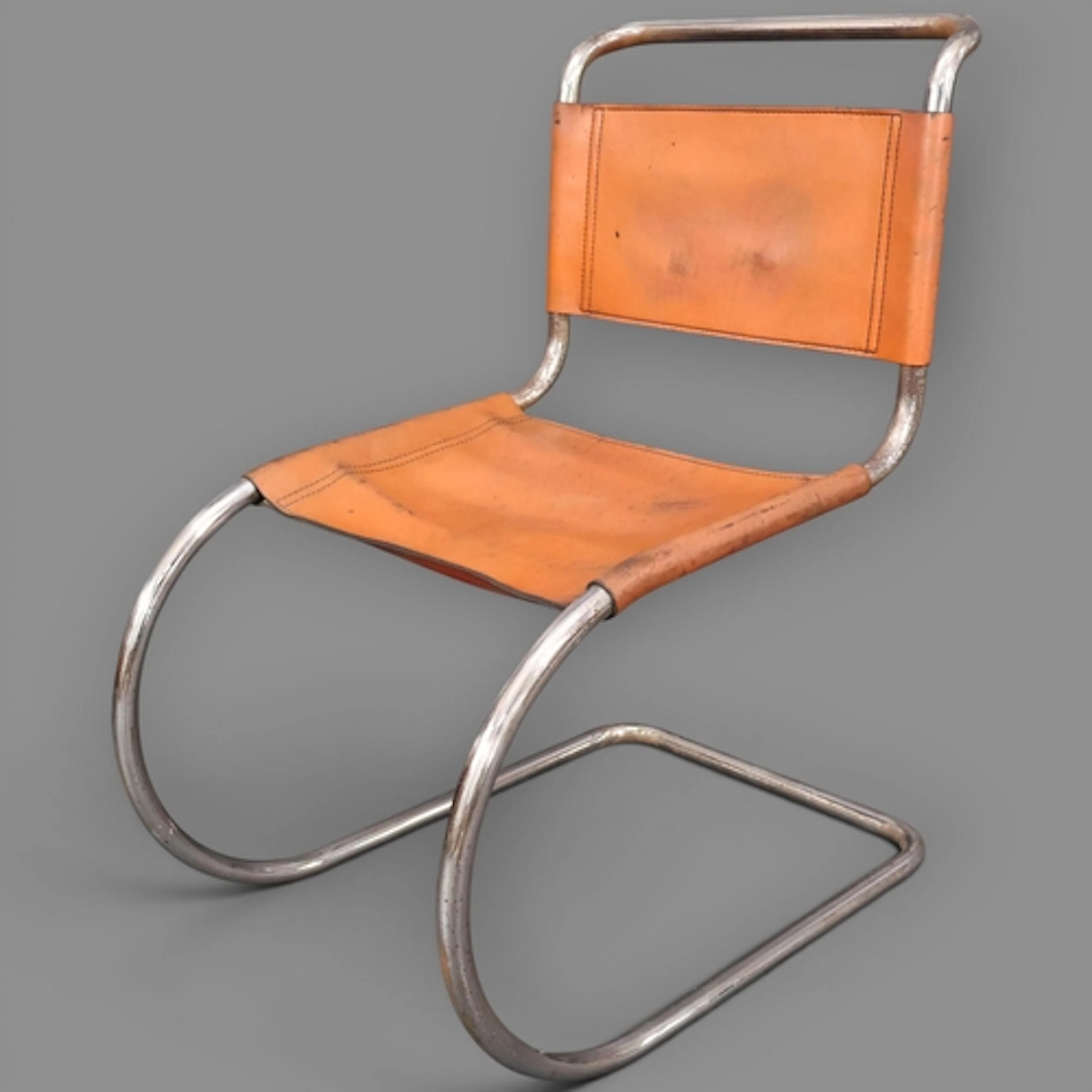 A Mies Van Der Rohe MR 10 Bauhaus design chair by Fasem of I...
