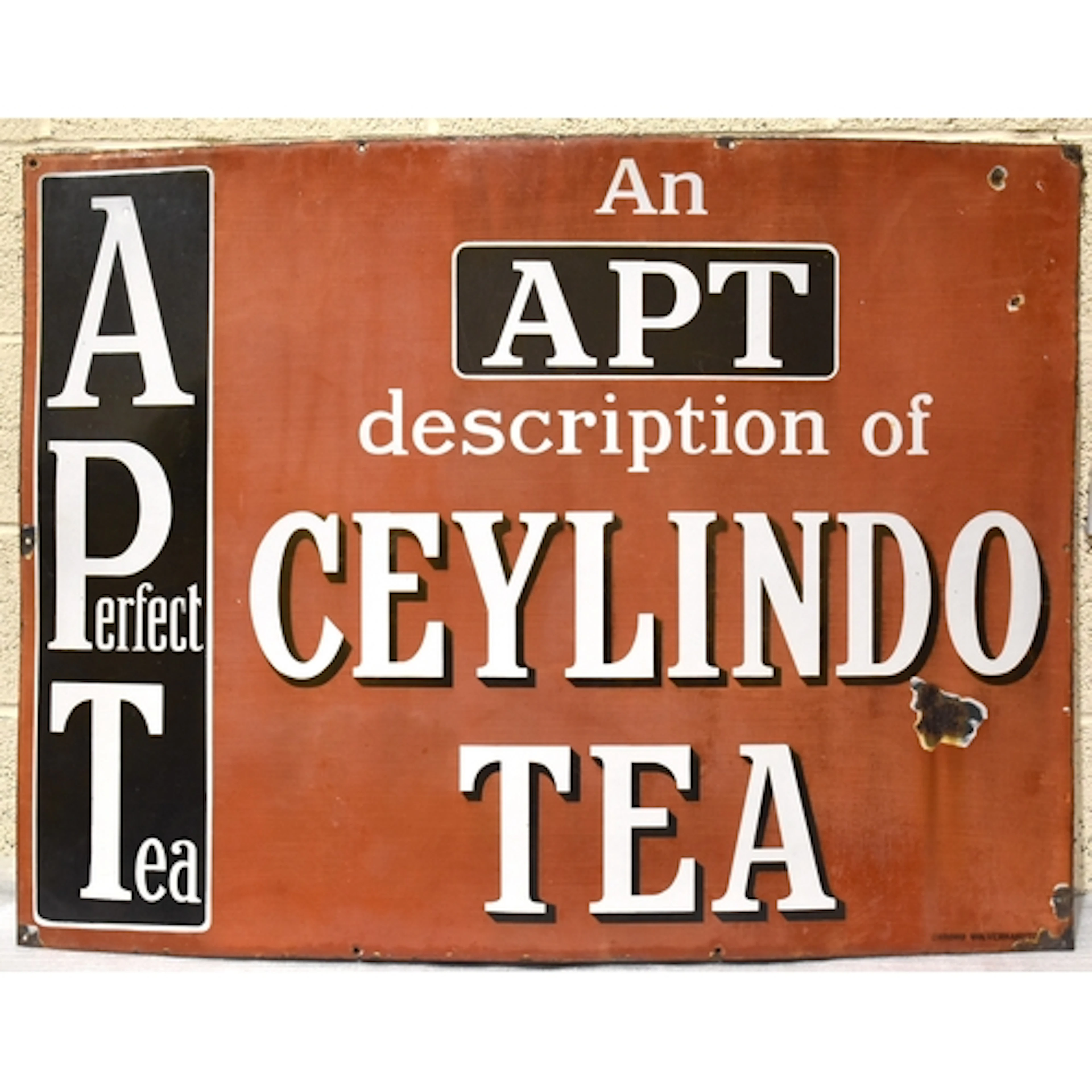 An "A Perfect Tea, An APT Description of Ceylindo Tea" ename...