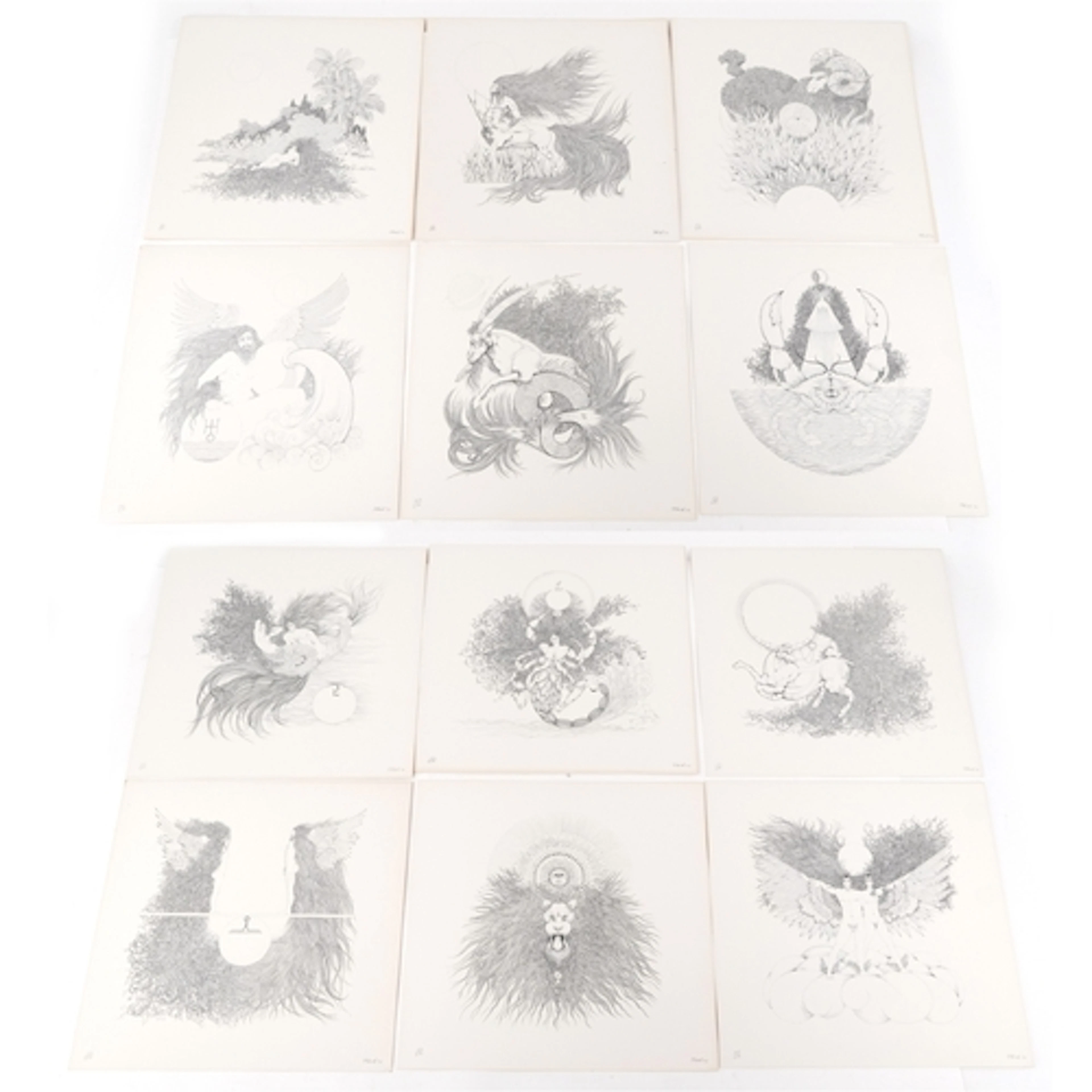 Stewart Black - Zodiac, a full set of mid 20th century limit...