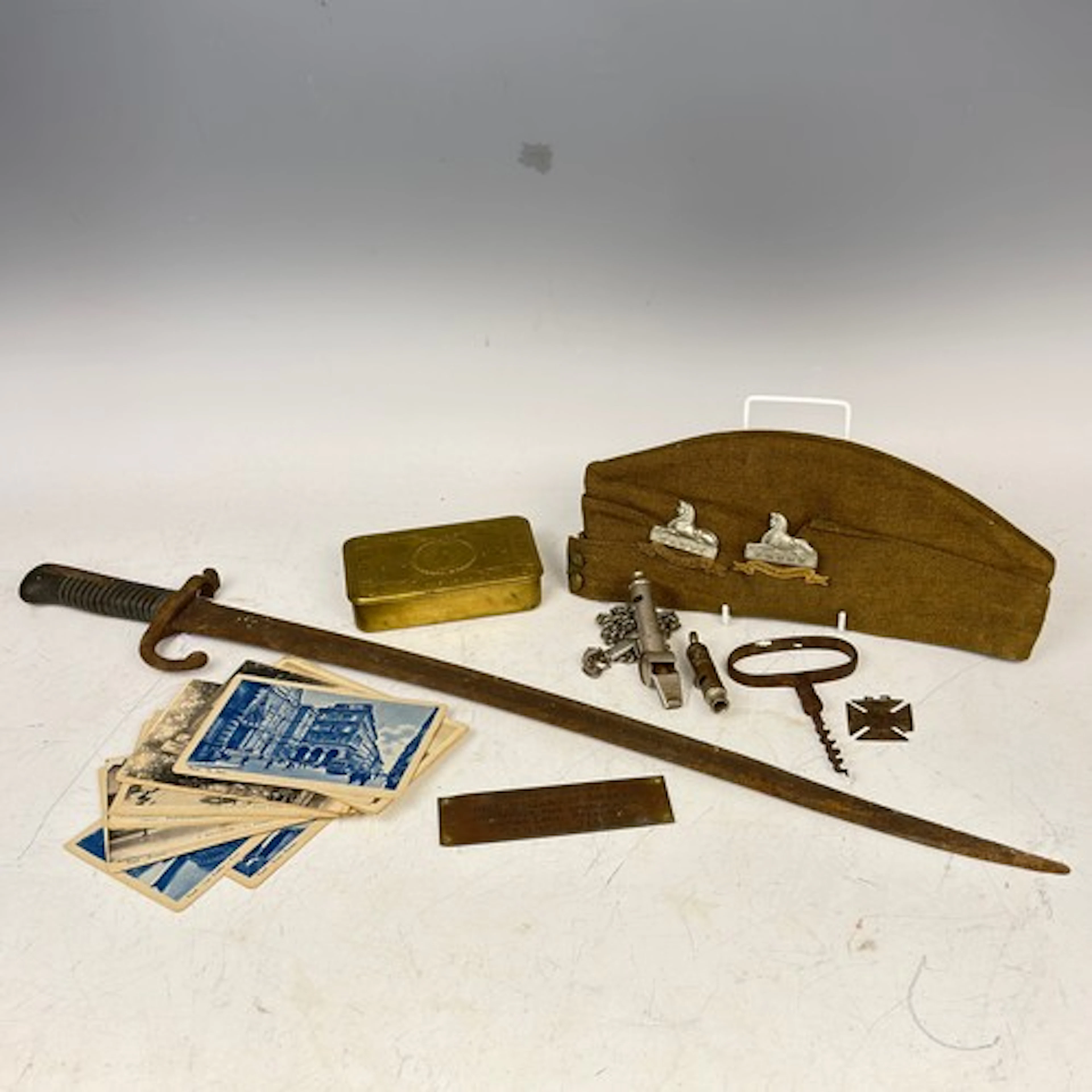 An antique French Sword Bayonet, lacking scabbard, L 68 cm, ...